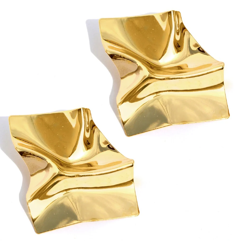 Crumple Party Statement Earrings - Image 8