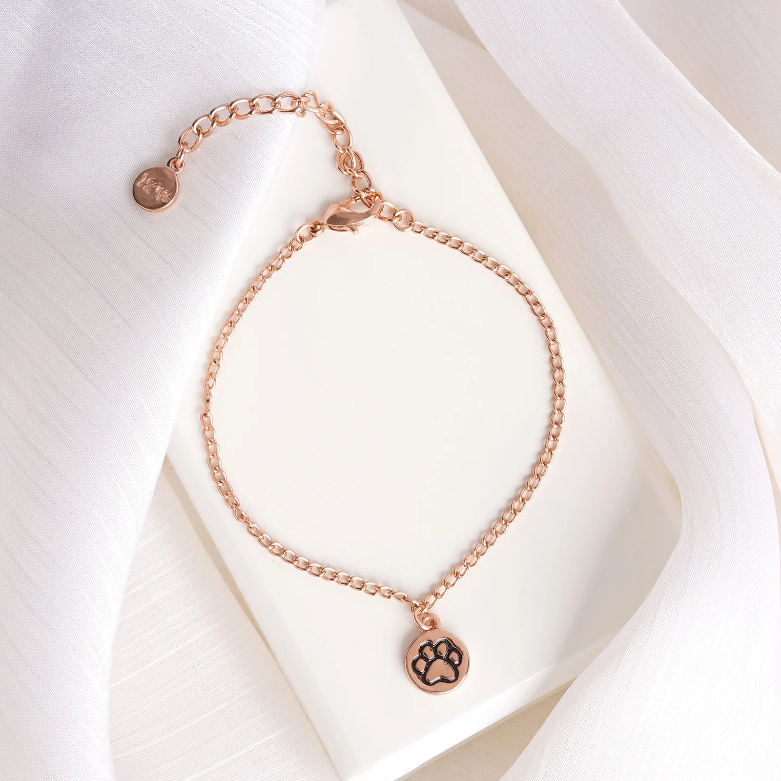 Pawsome Rose Gold Bracelet Charm - Image 2