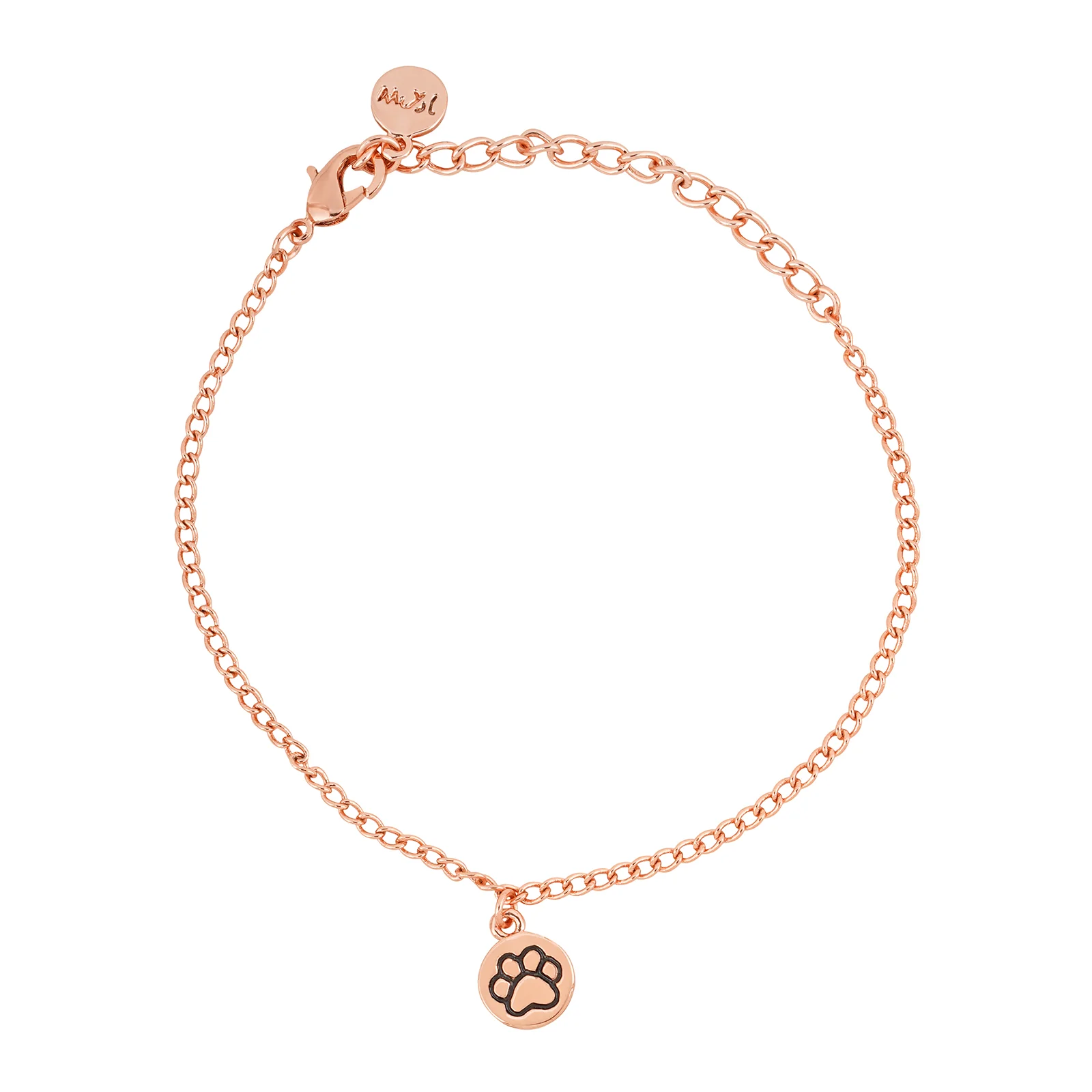 Pawsome Rose Gold Bracelet Charm - Image 3
