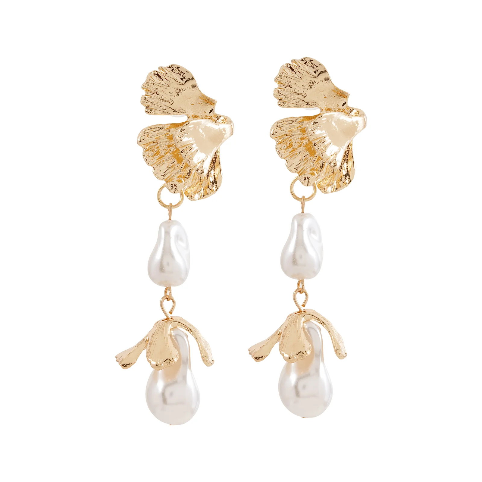 Thalassa Pearl Gold Earrings - Image 3