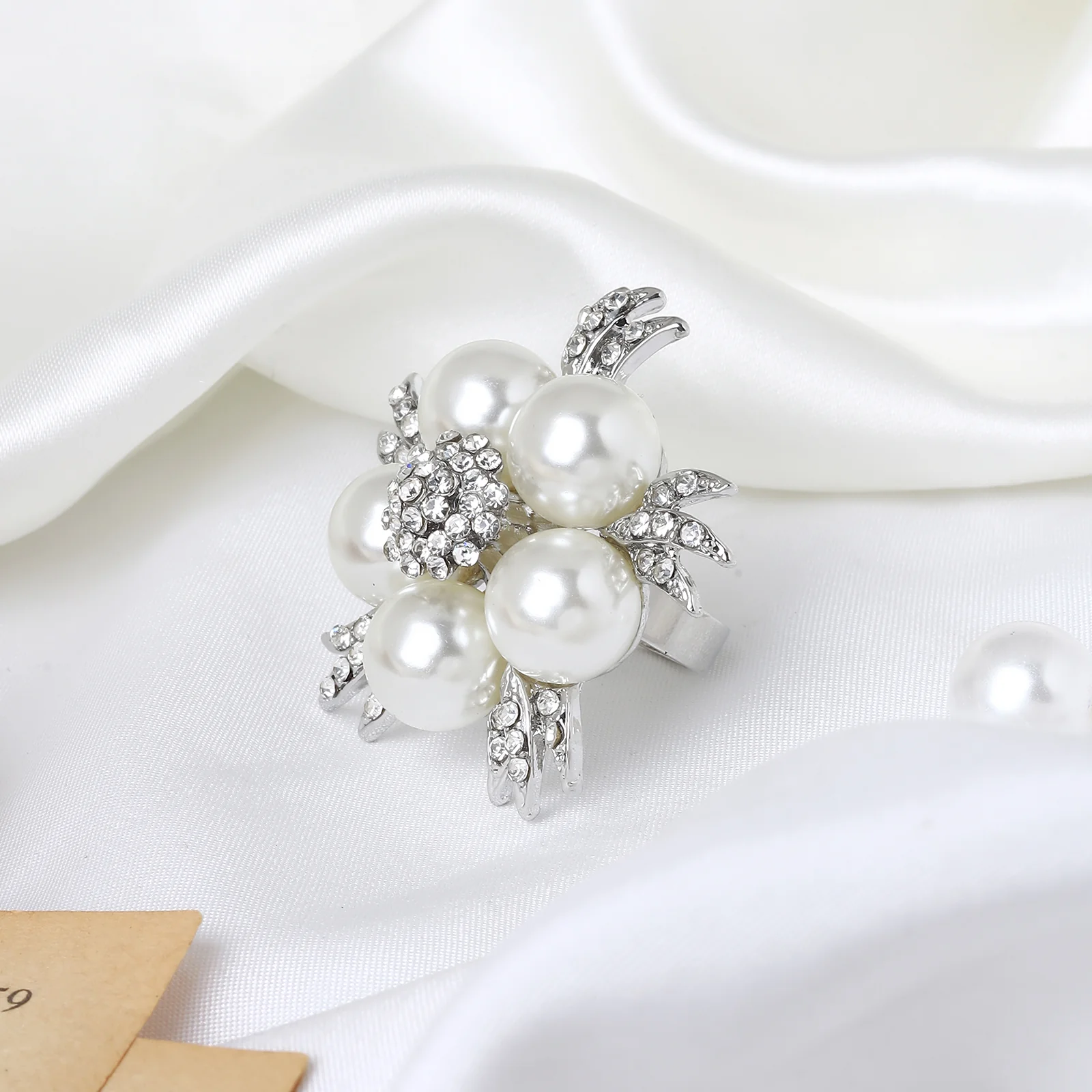 Pearlena Pearl Silver Ring - Image 2