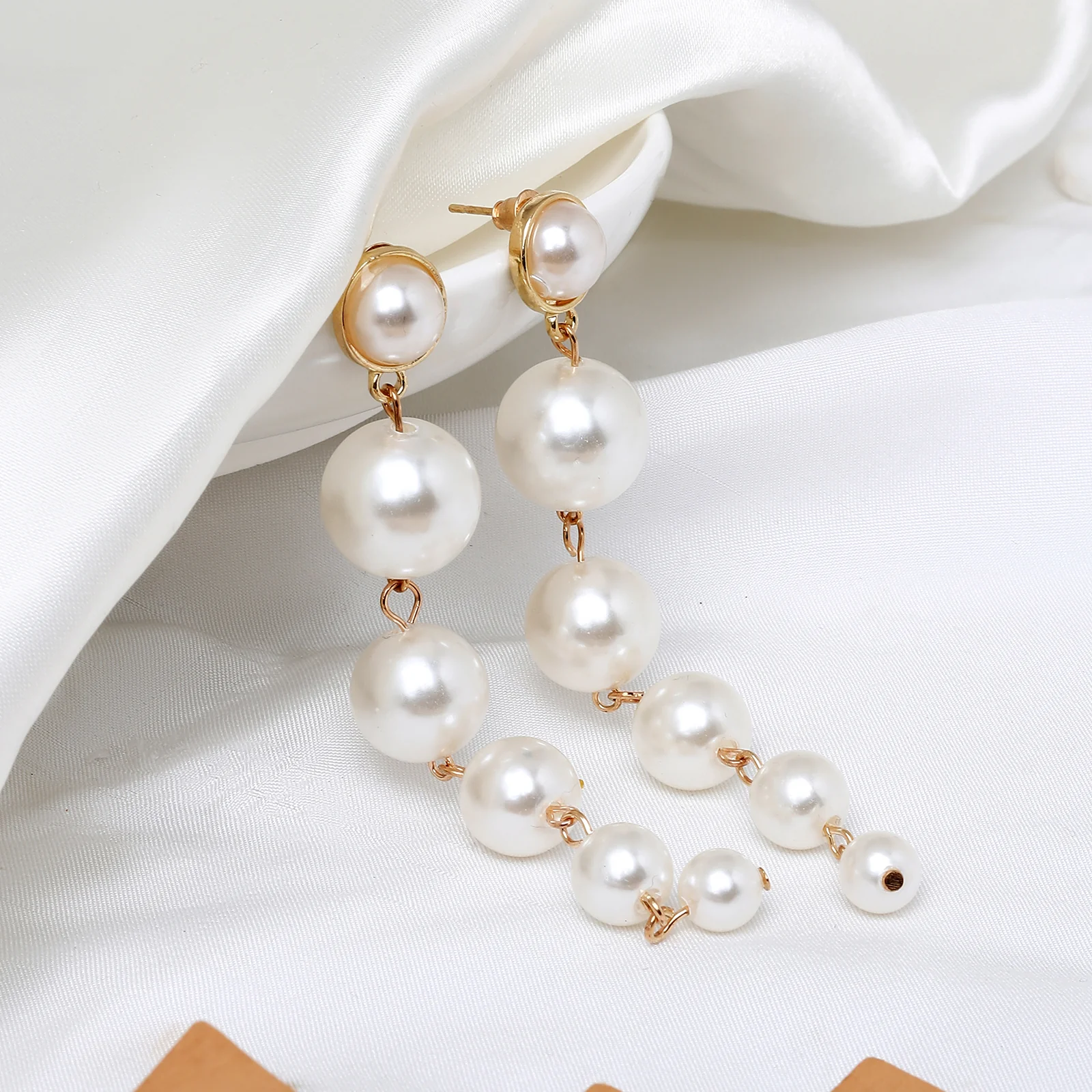 Pearlina Gold Earrings - Image 2