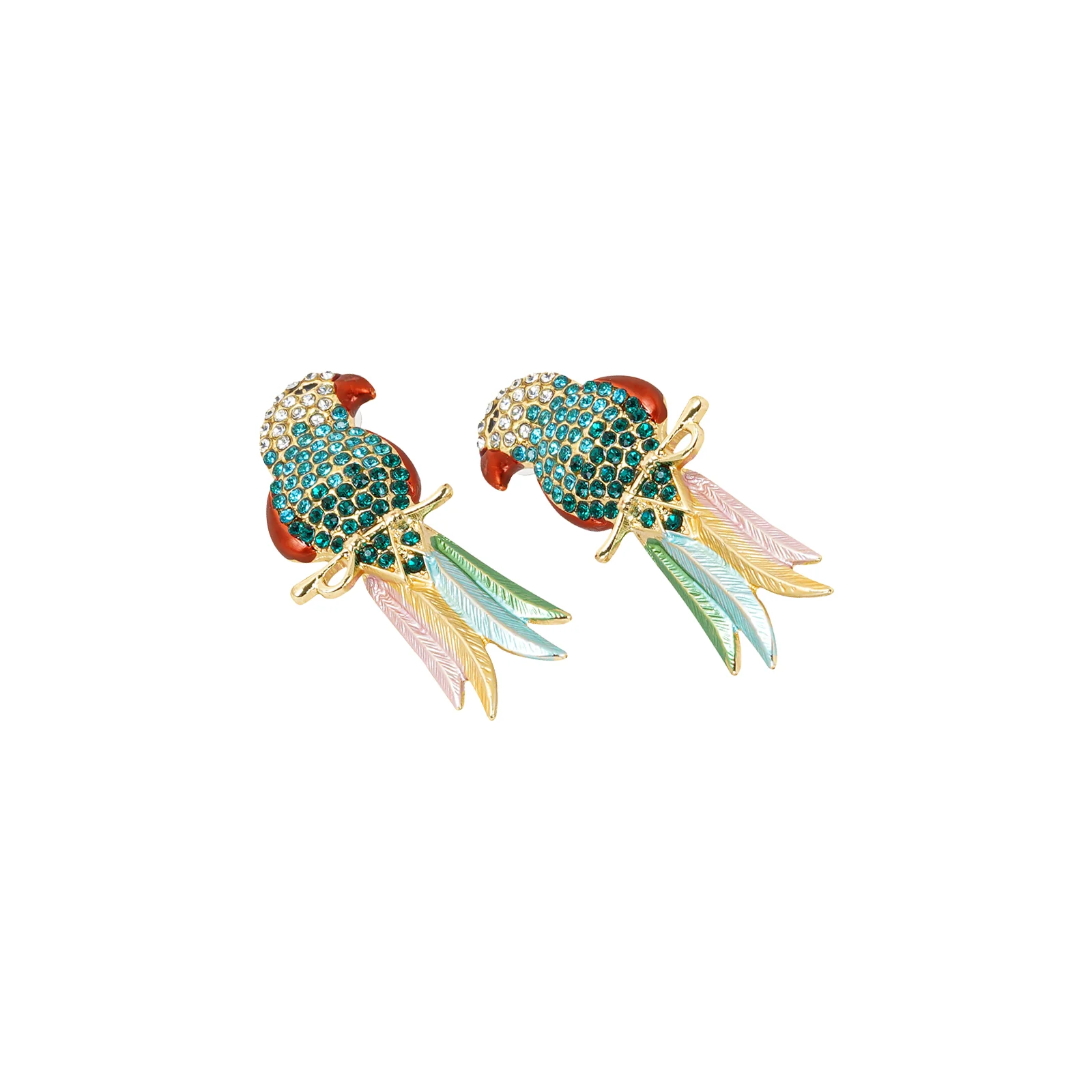 Peeki The Parrot Green Earring - Image 4