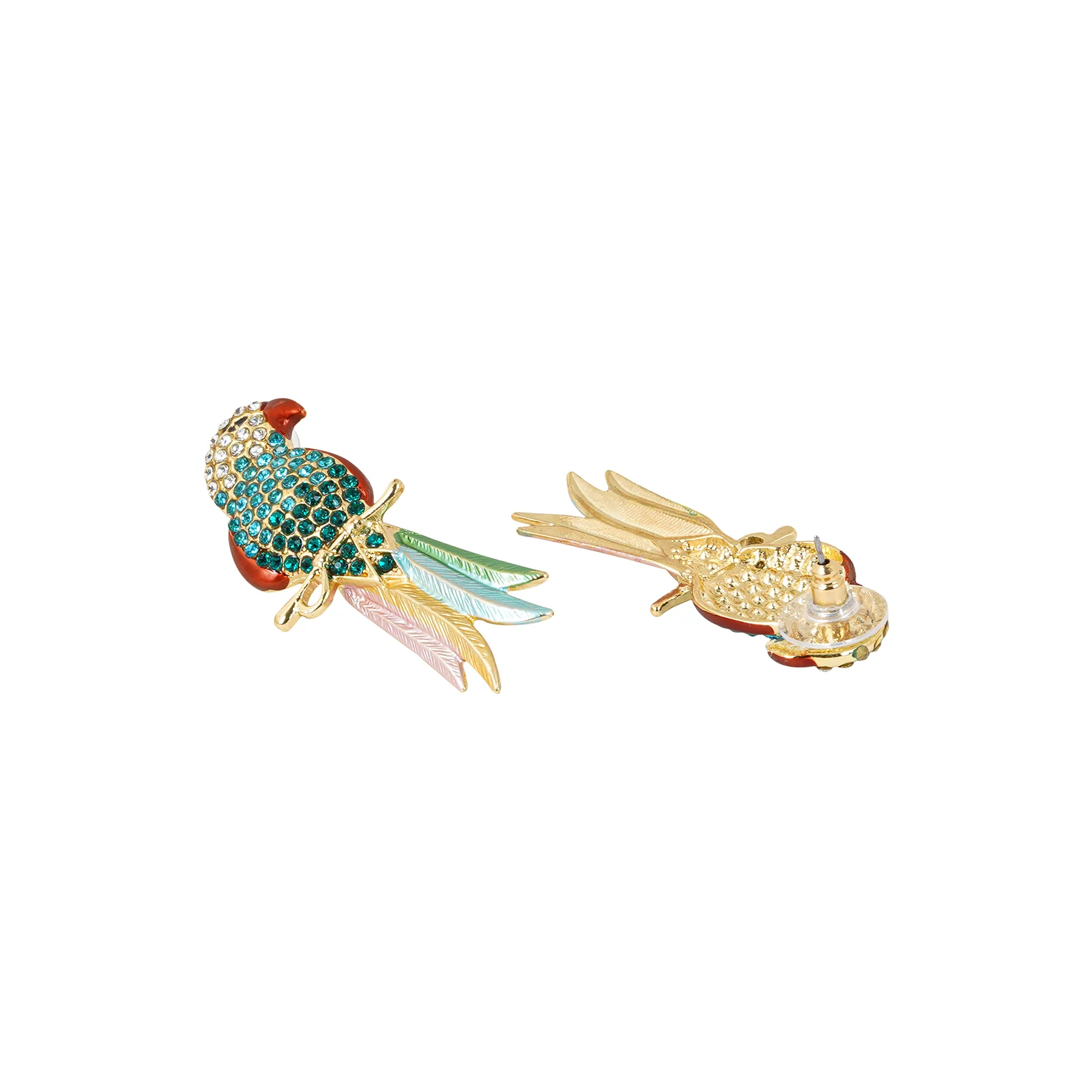 Peeki The Parrot Green Earring - Image 5