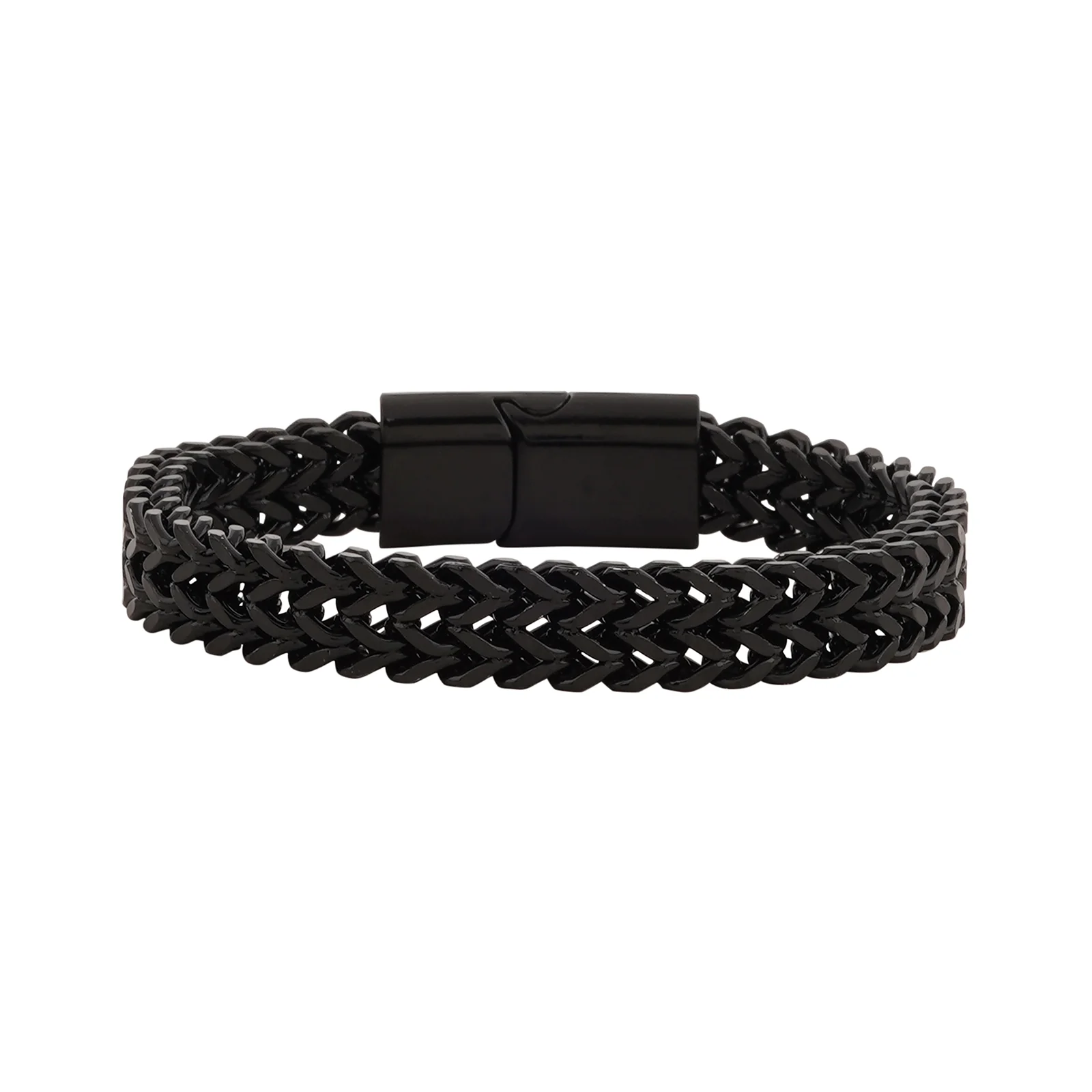 Perseus Black Stainless Steel Chain Bracelet - Image 3