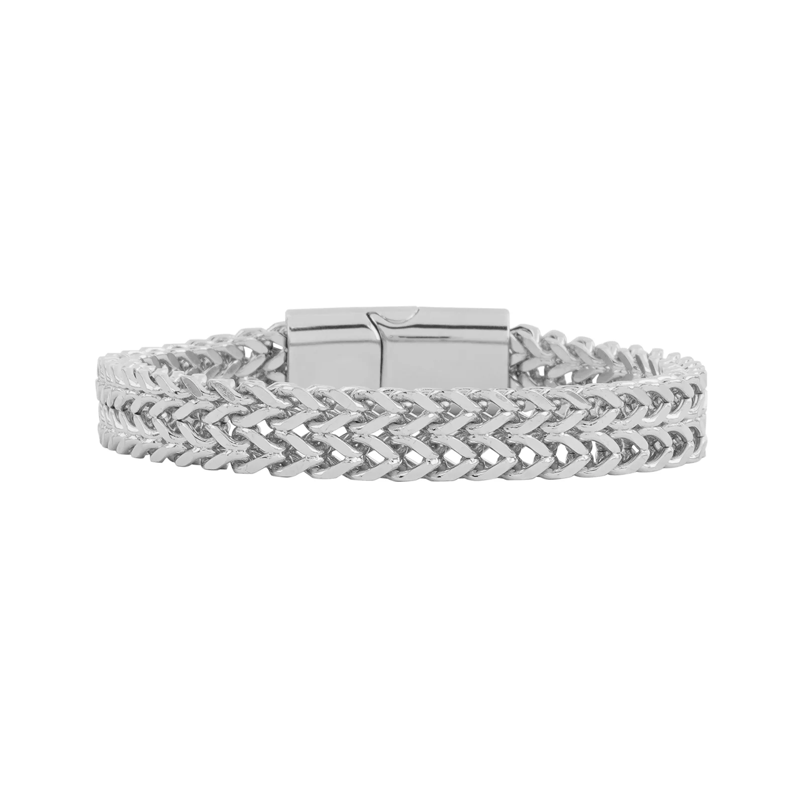 Perseus Silver Stainless Steel Chain Bracelet - Image 3
