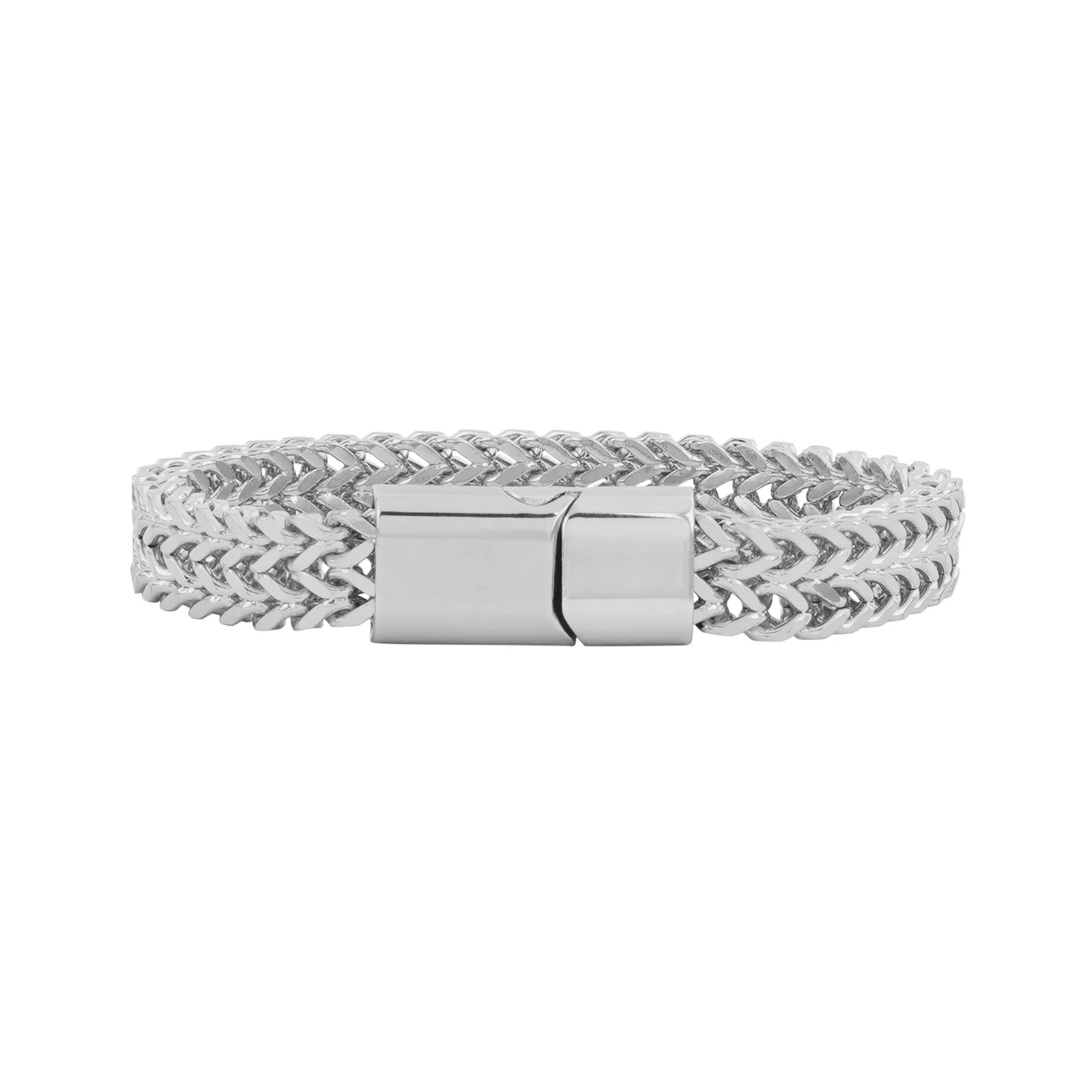 Perseus Silver Stainless Steel Chain Bracelet - Image 4