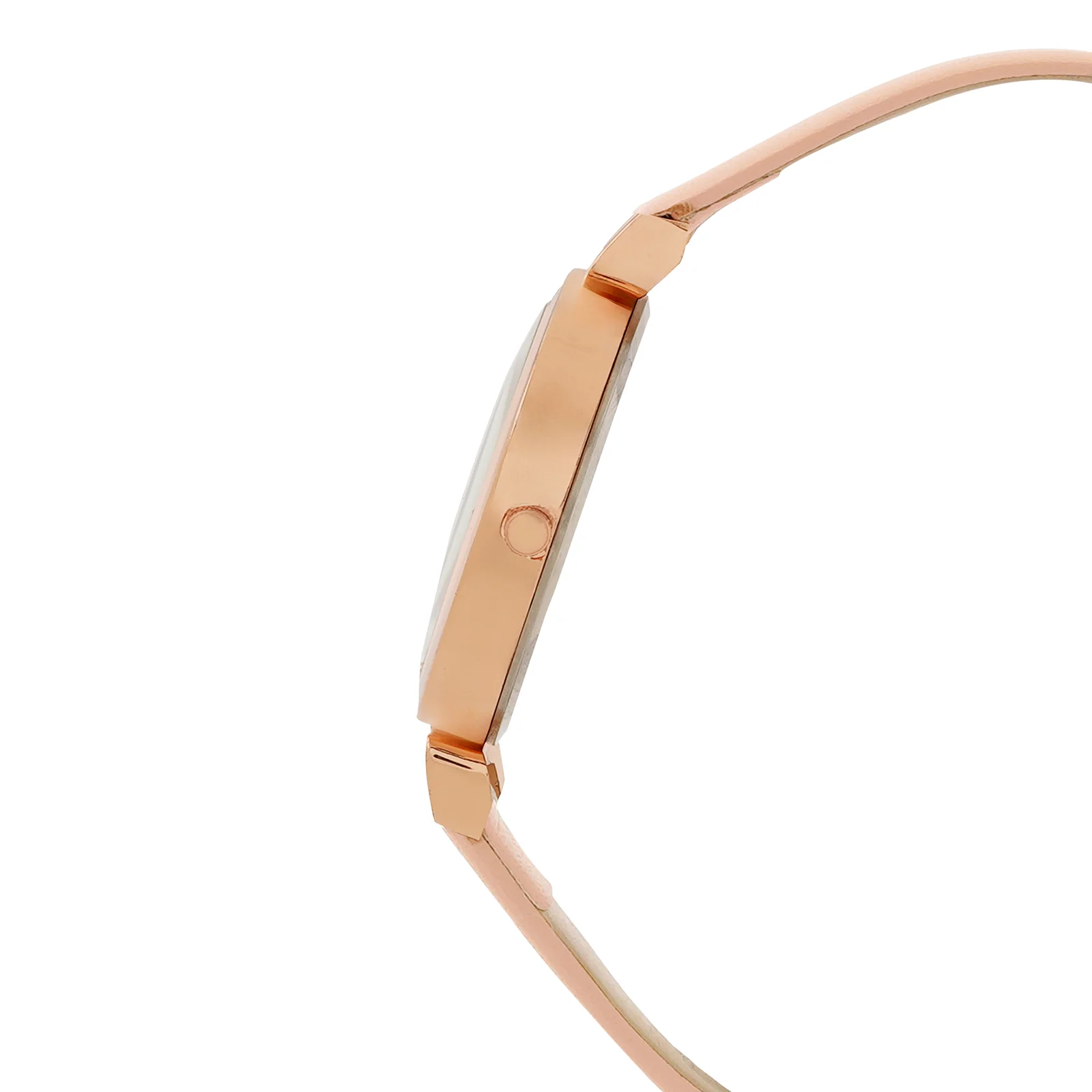 Petite White Medium Dial Pink PU Strap Women's Watch - Image 5