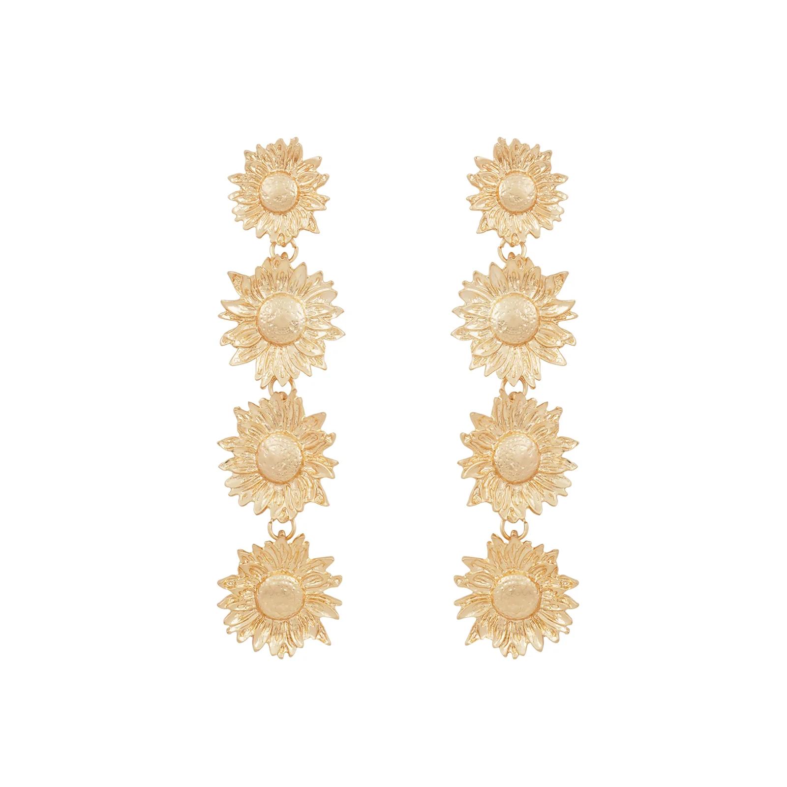 Petunia Gold Earrings - Image 3