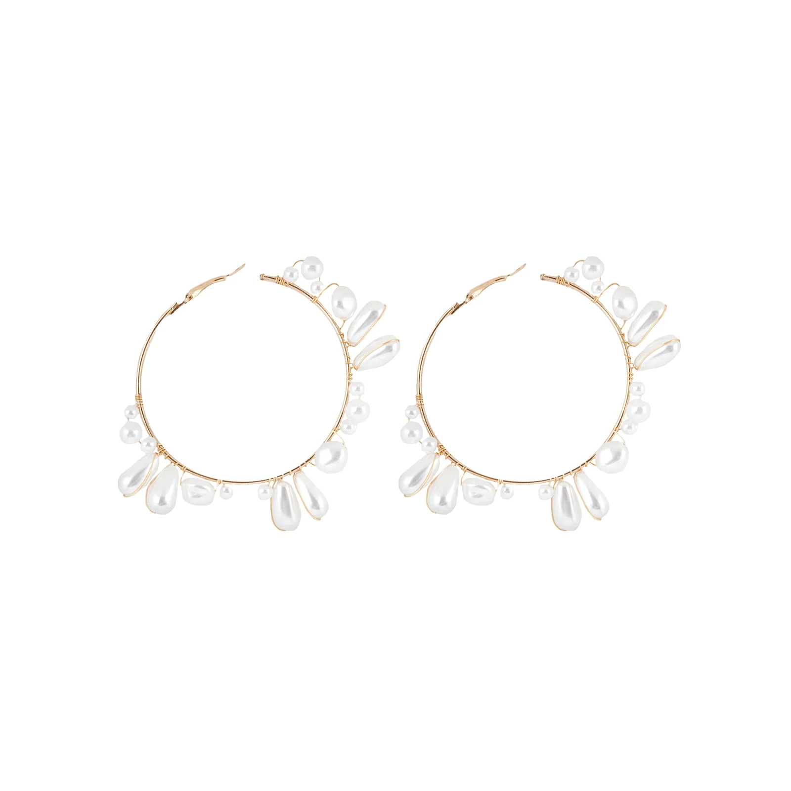 Phila Pearl Drop Hoop Earring - Image 3