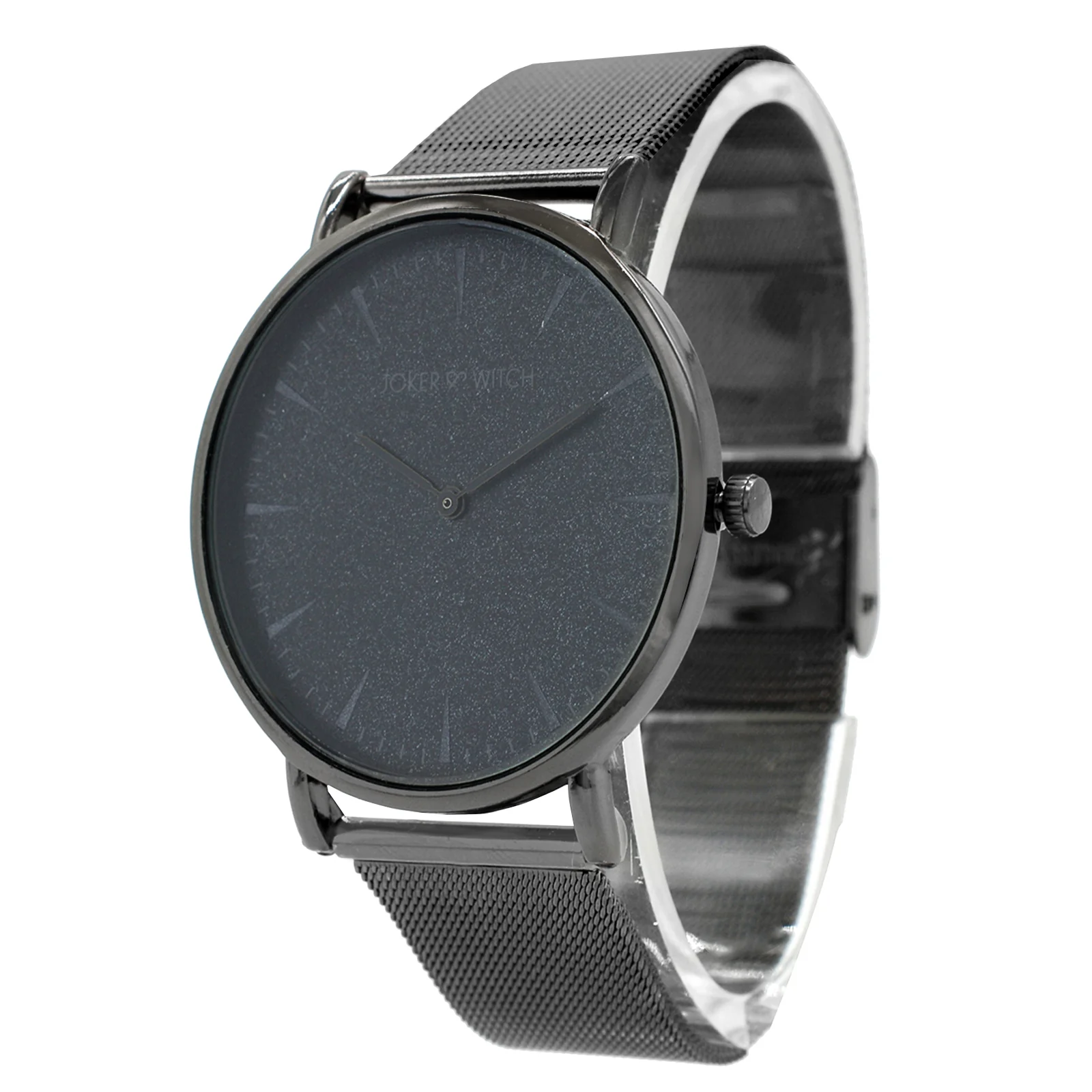 Phile Gunmetal Large Dial Mesh Strap Men's Watch - Image 3