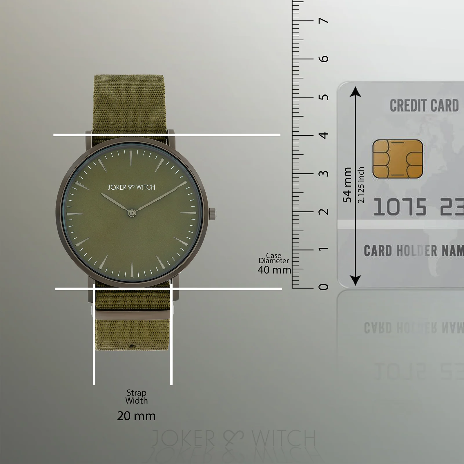 Phile Olive Large Dial Nato Strap Men's Watch - Image 7