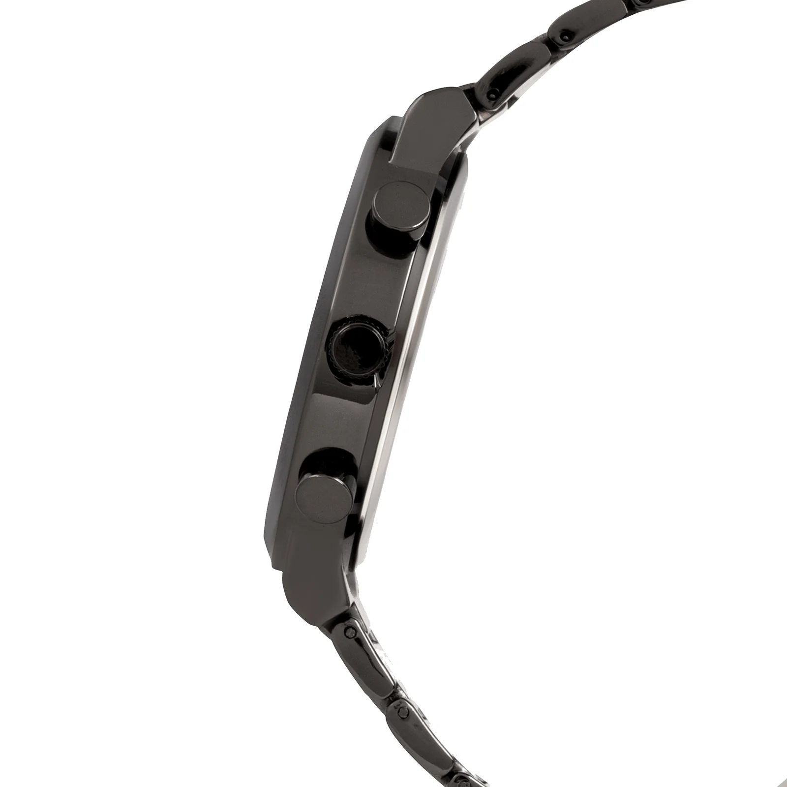 Pierce Black Large Dial Linked Chain Strap Men's Watch - Image 5