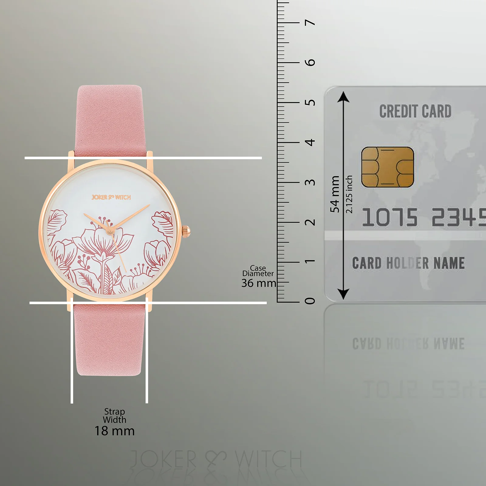 Printed Magic White Medium Dial Pink PU Strap Women's Watch - Image 8