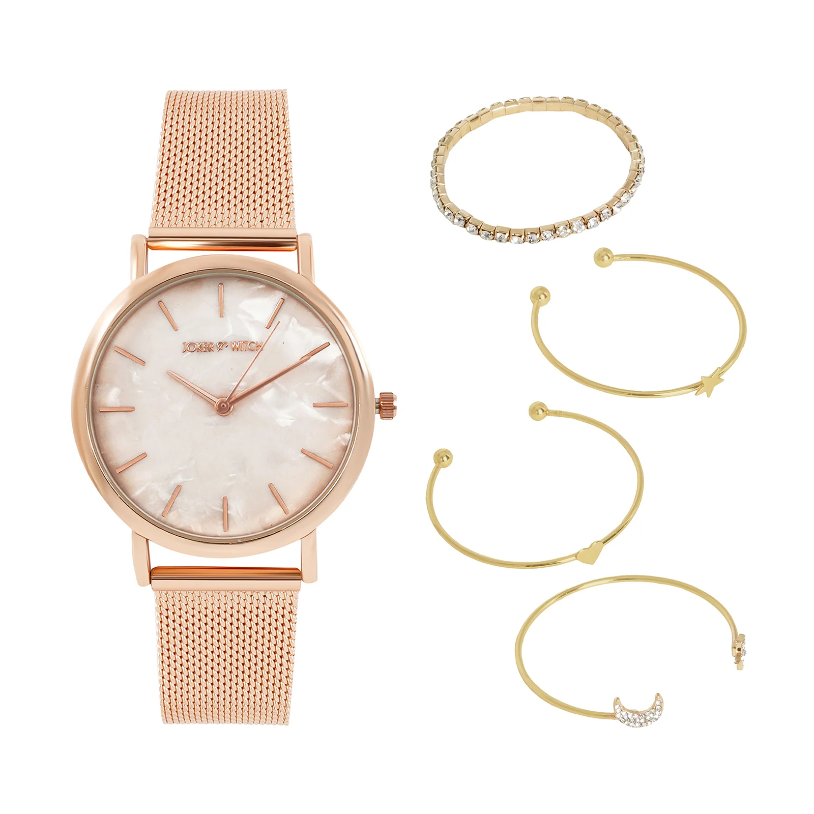 Pixie Rosegold Watch Bracelet Stack - Image 2