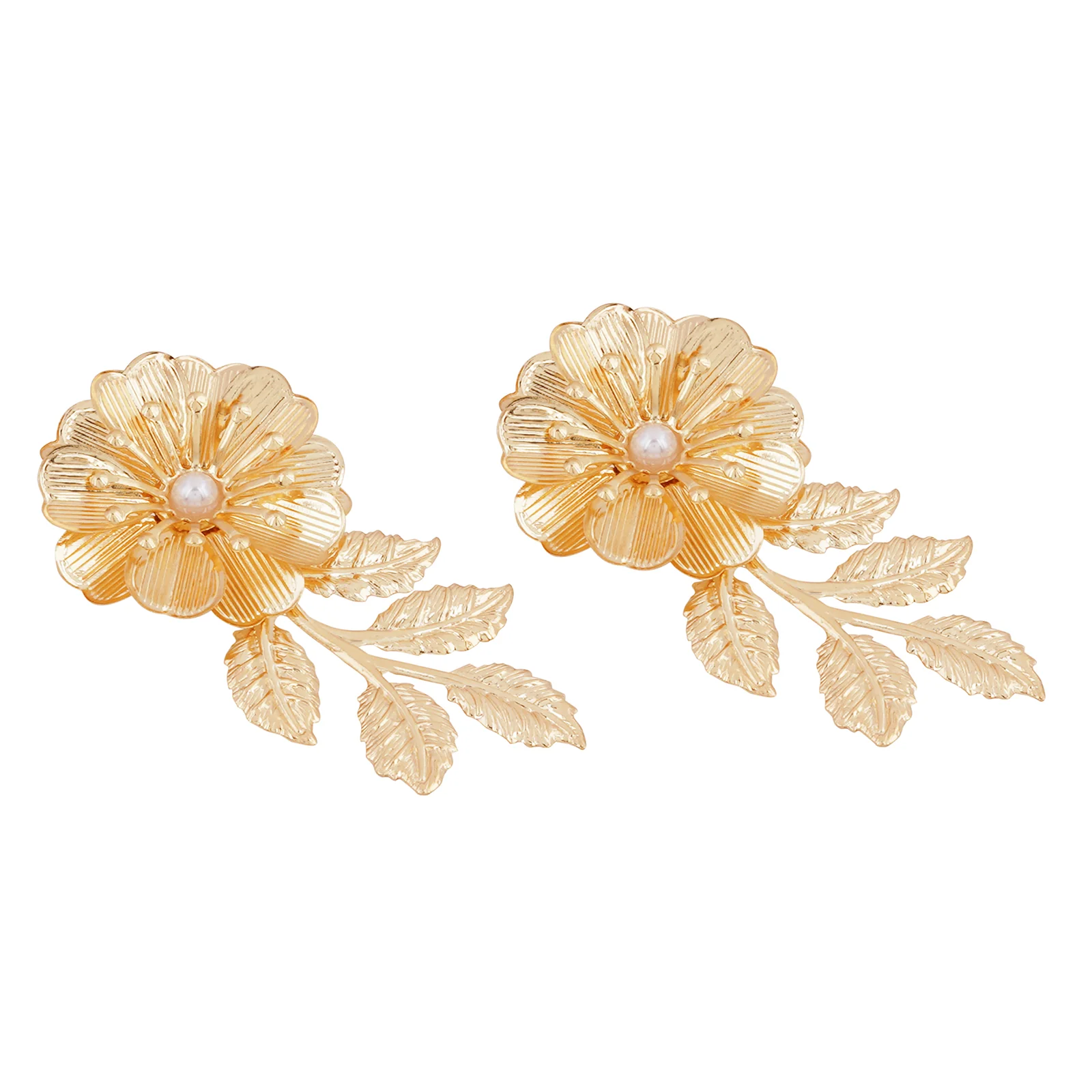 Poinsettia Gold Earrings - Image 4