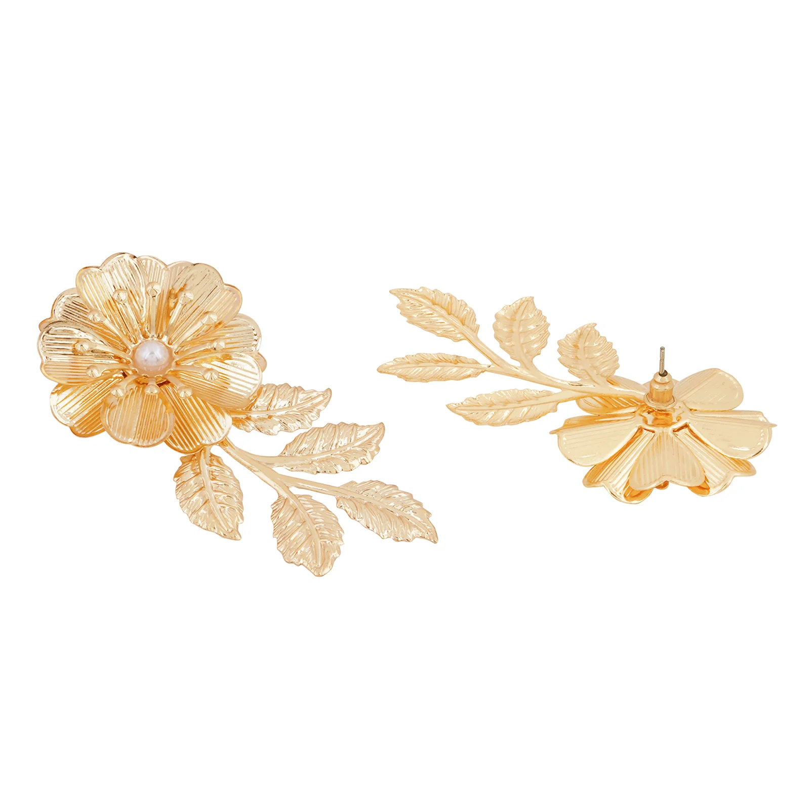 Poinsettia Gold Earrings - Image 5