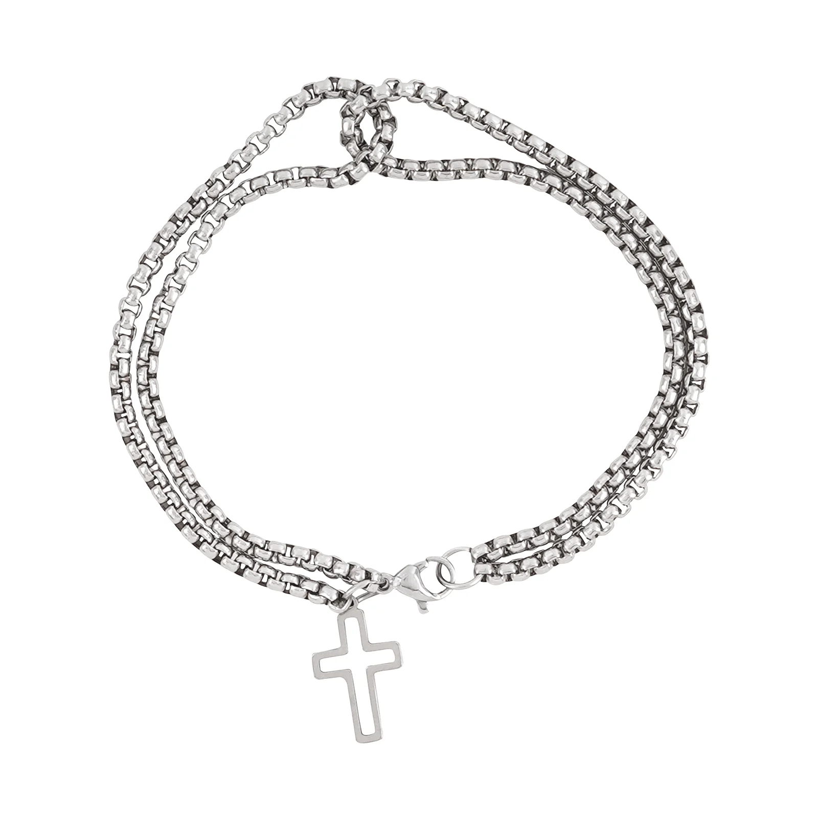 Pollux Double Row Cross Bracelet - Image 3