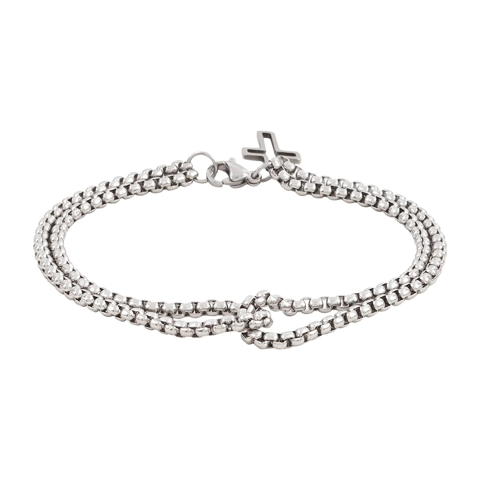 Pollux Double Row Cross Bracelet - Image 4