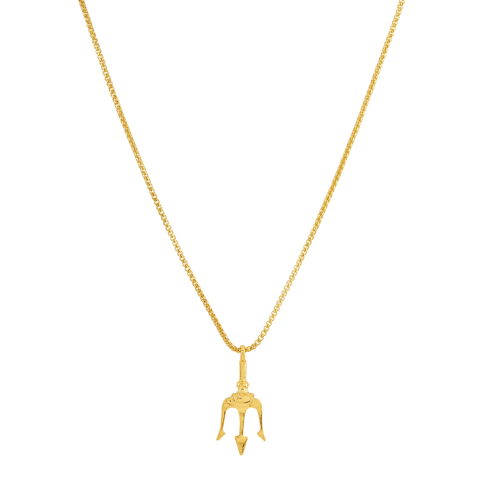 Poseidon Gold Pendant Necklace - Image 5