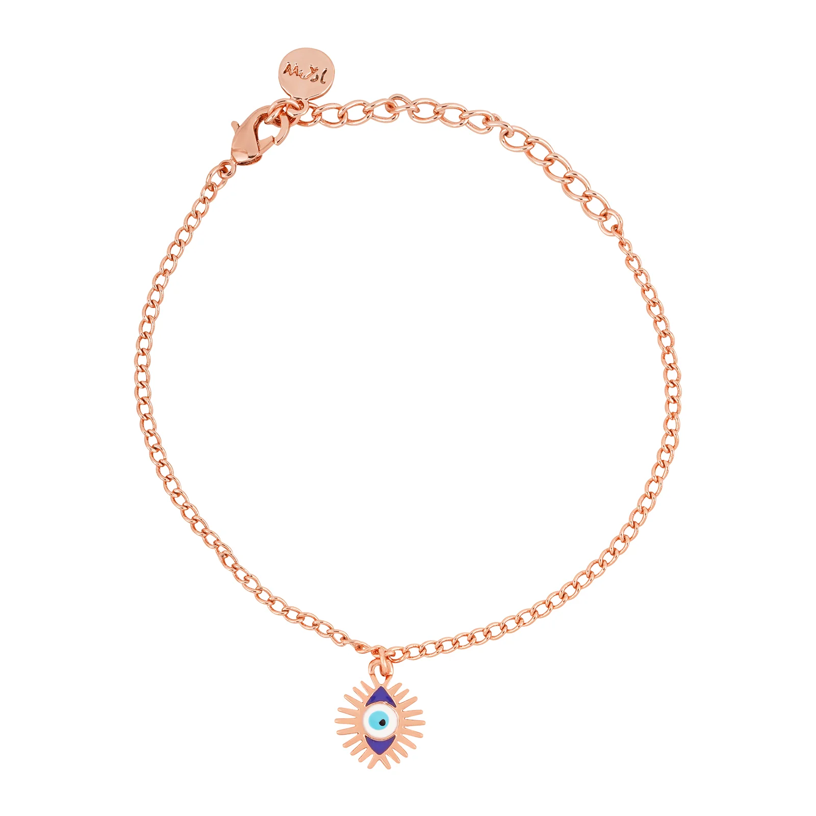 Power Of Eye Rose Gold Bracelet Charm - Image 3