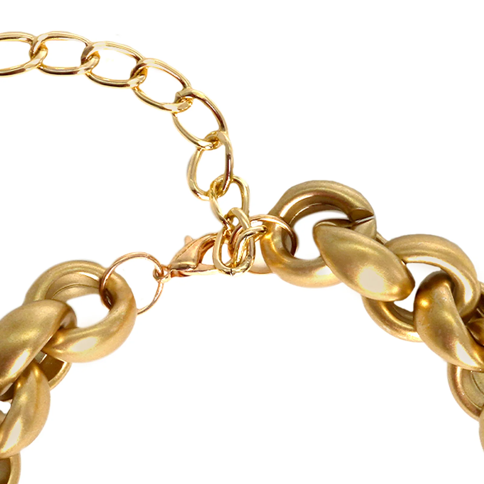 Pretty Please Chain Link Gold Necklace - Image 5