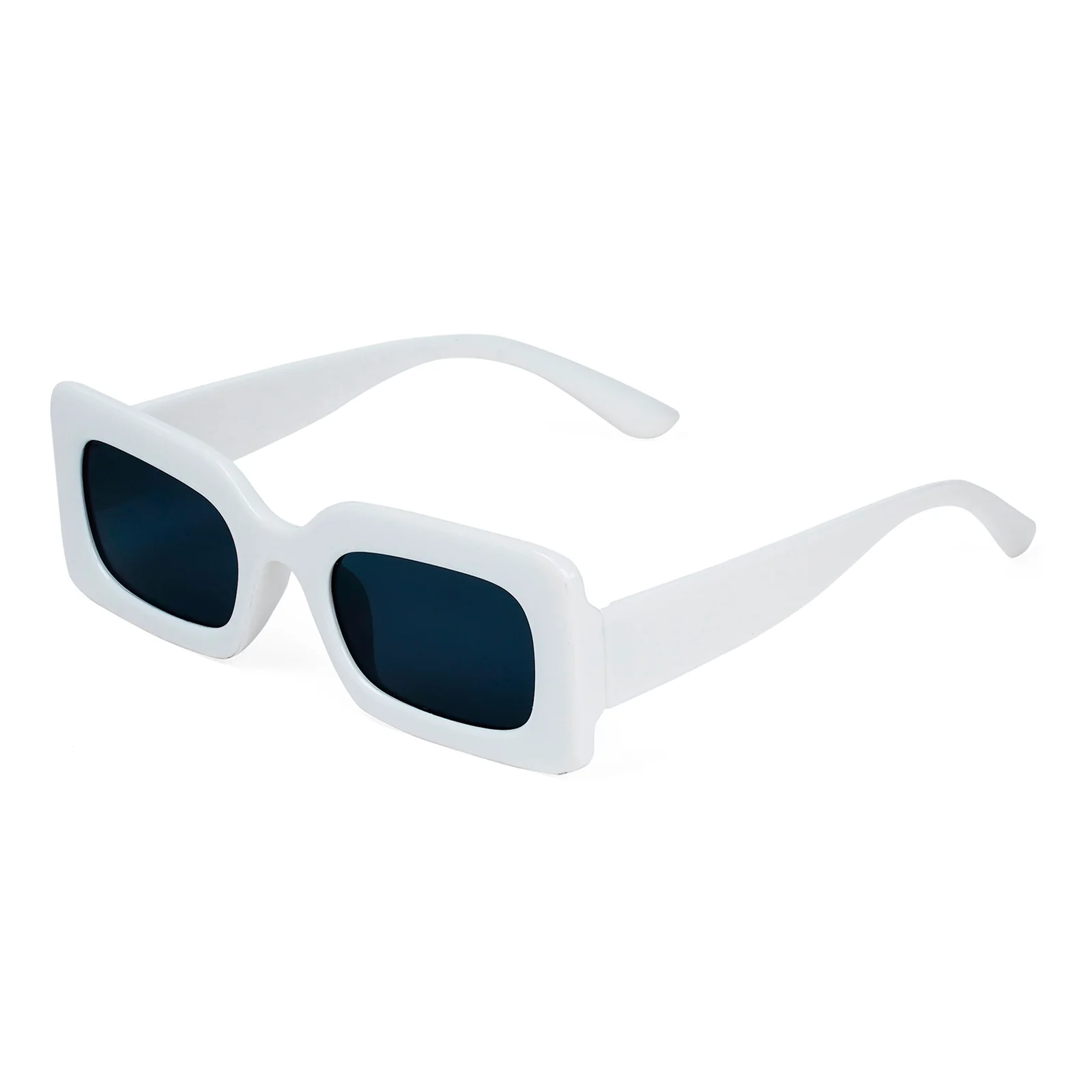 Pretza White Rectangle Sunglasses - Image 5