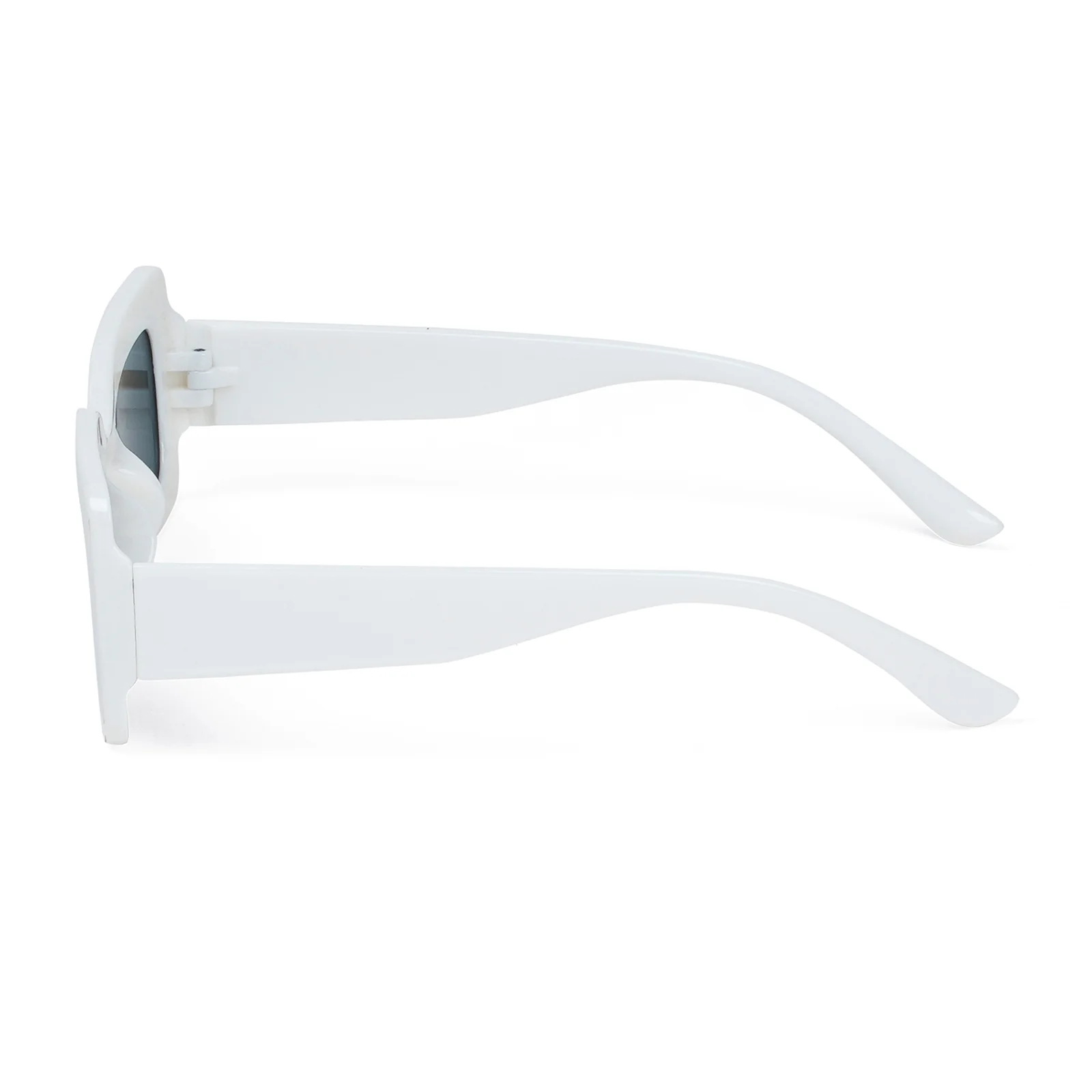 Pretza White Rectangle Sunglasses - Image 6