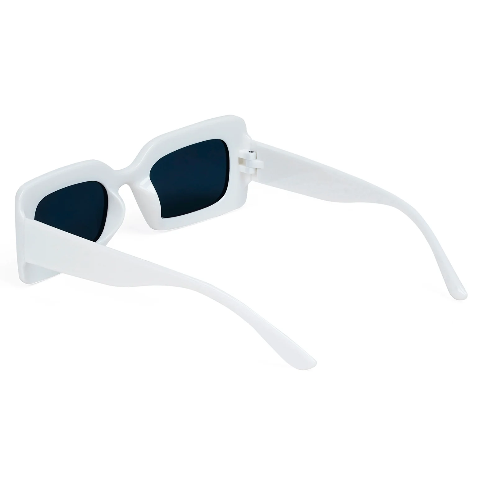 Pretza White Rectangle Sunglasses - Image 7