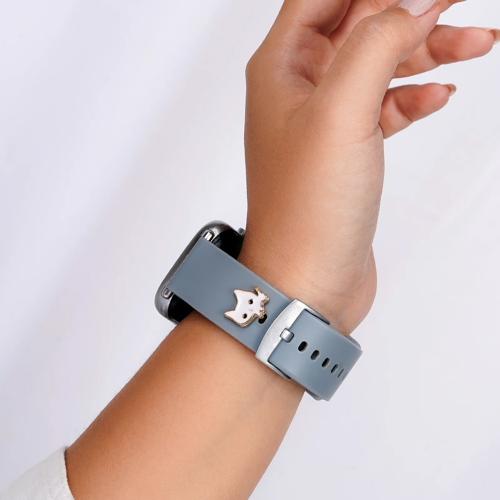 Purrfect White Pin Watch Charm - Image 2