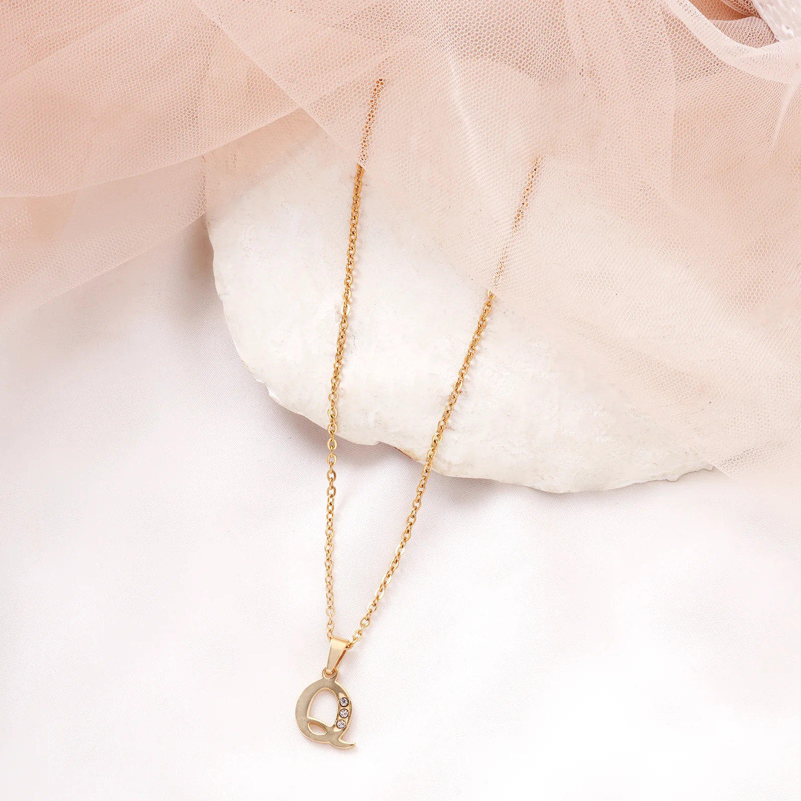 Bewitched Q Intial Pendant Necklace - Image 2