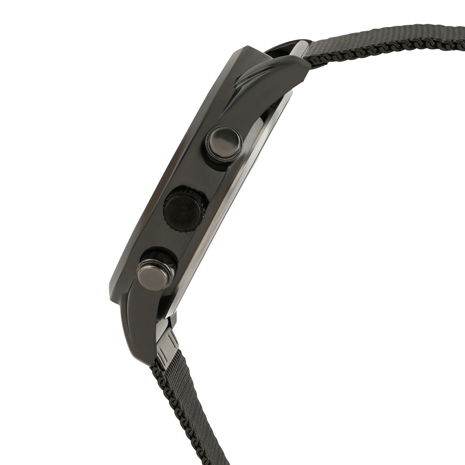 Quant Black XLarge Dial Mesh Strap Men's Watch - Image 5