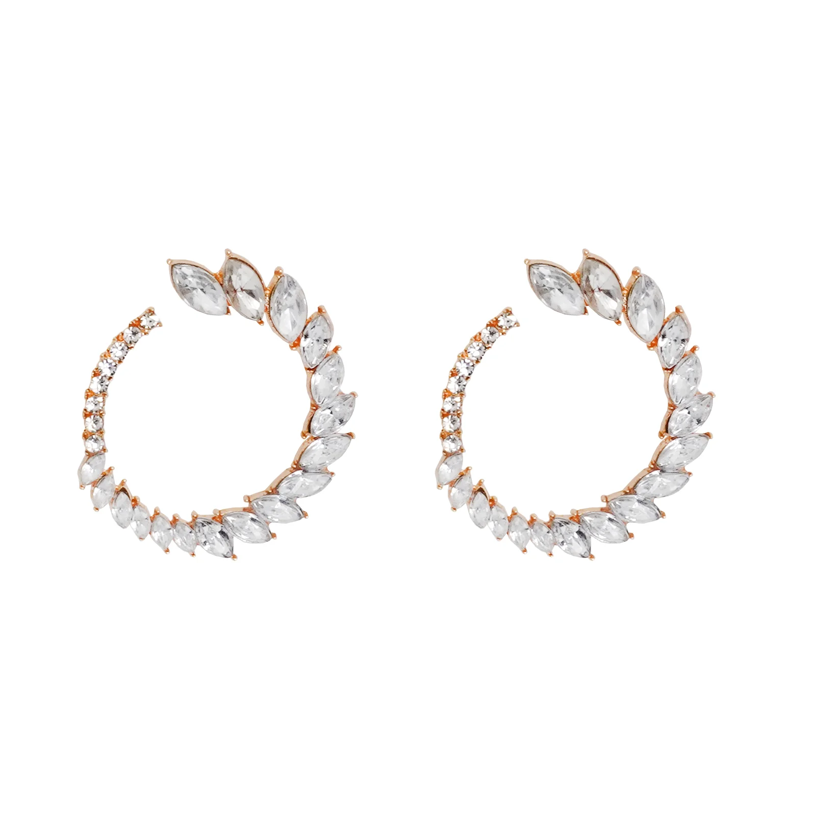 Queen B Rhinestone Gold Stud - Image 4