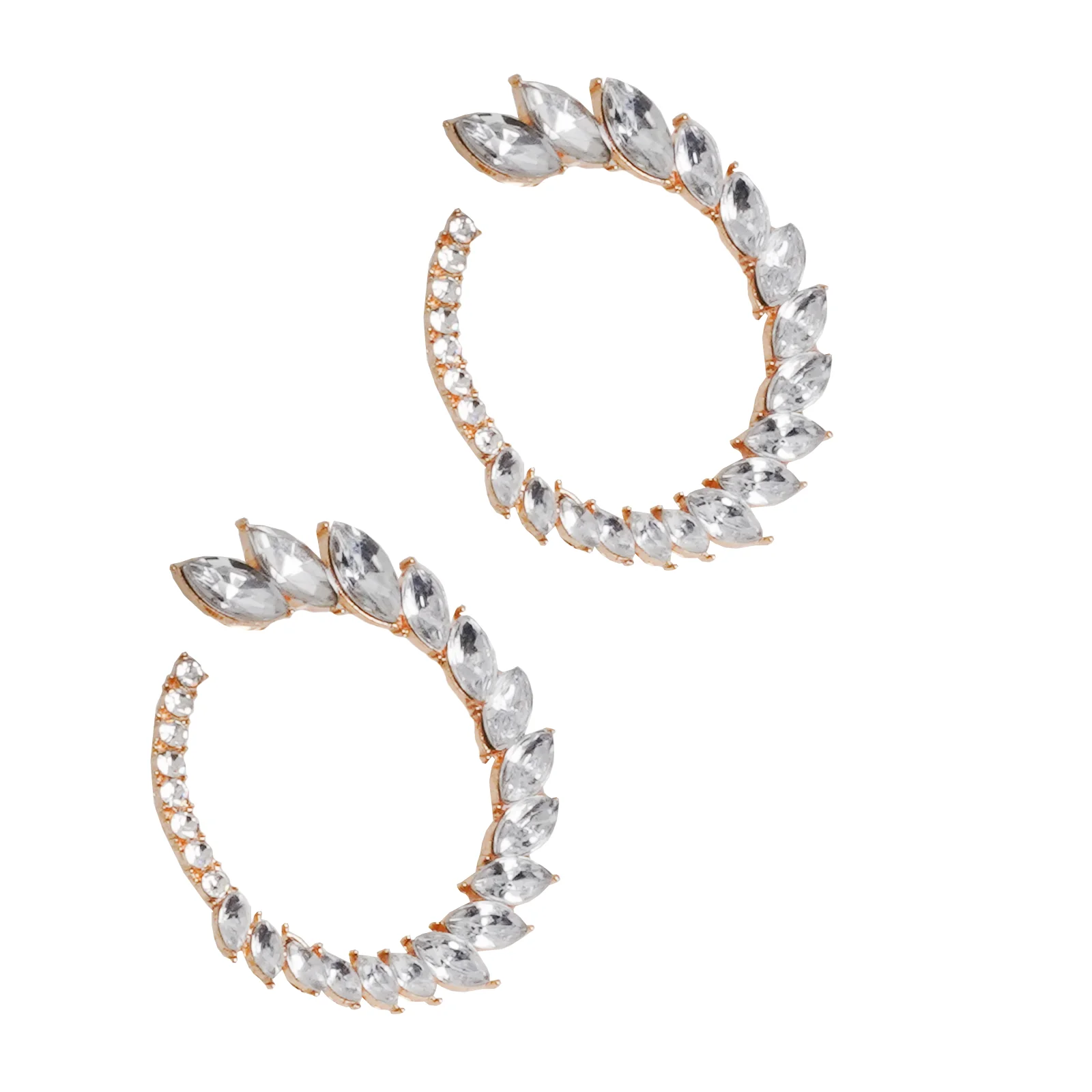 Queen B Rhinestone Gold Stud - Image 5