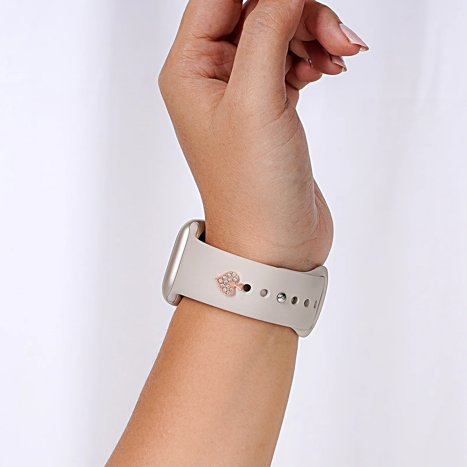 Queen Of Spades Rosegold Pin Watch Charm - Image 2