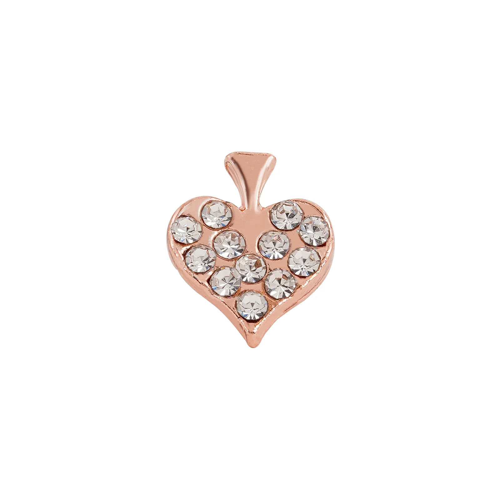 Queen Of Spades Rosegold Pin Watch Charm - Image 3