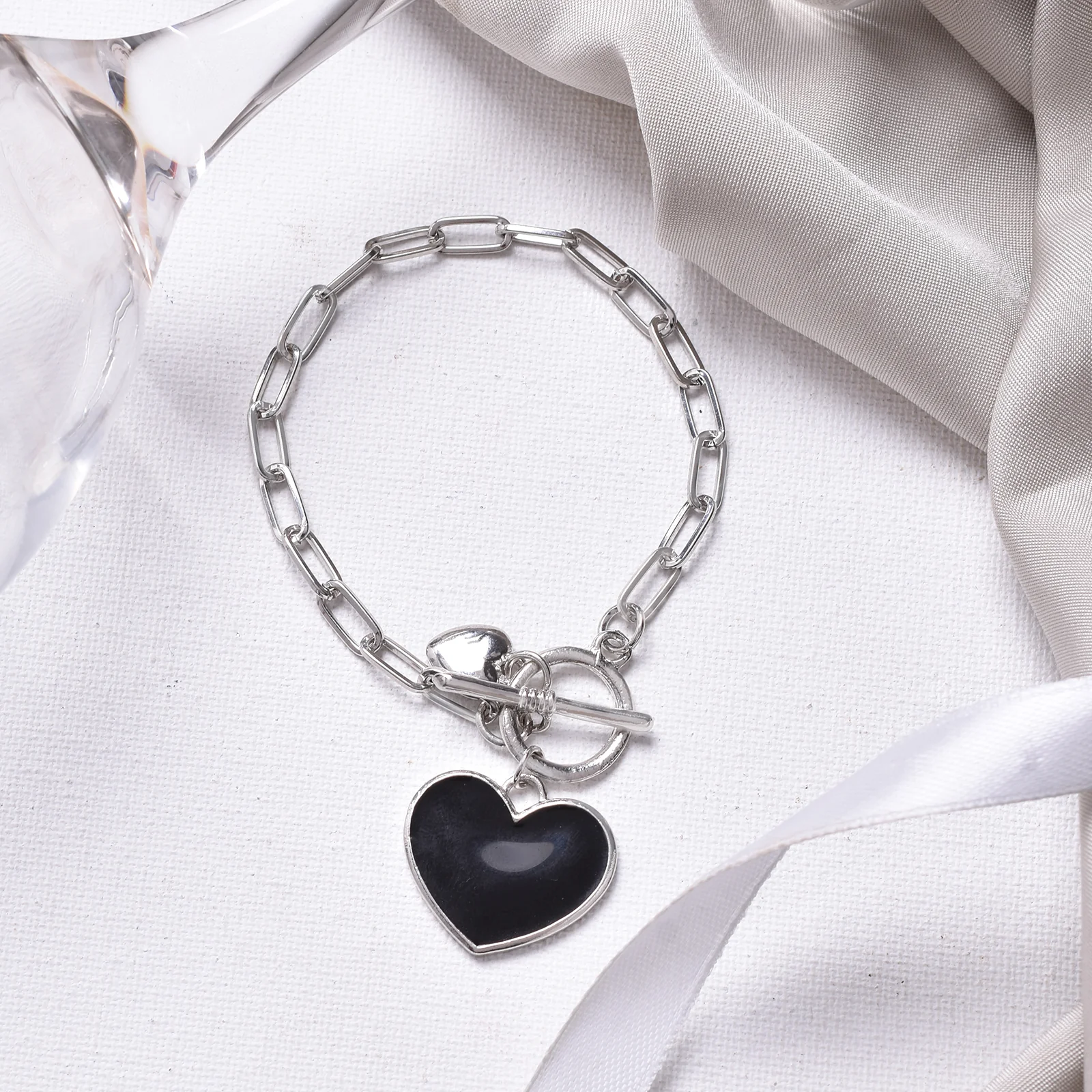 Rae Heart Silver Bracelet - Image 2