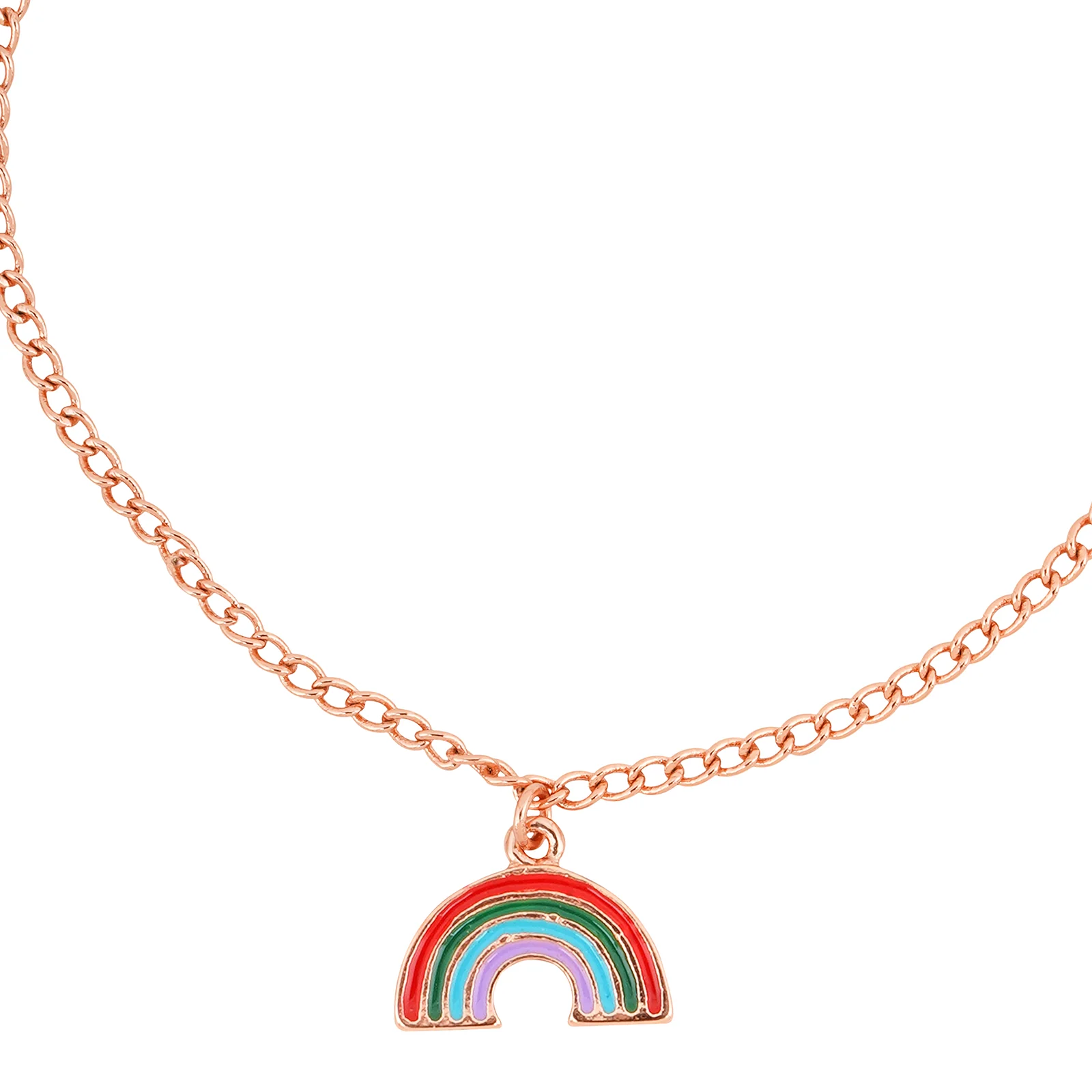 Rainbow Dreams Rose Gold Bracelet Charm - Image 4