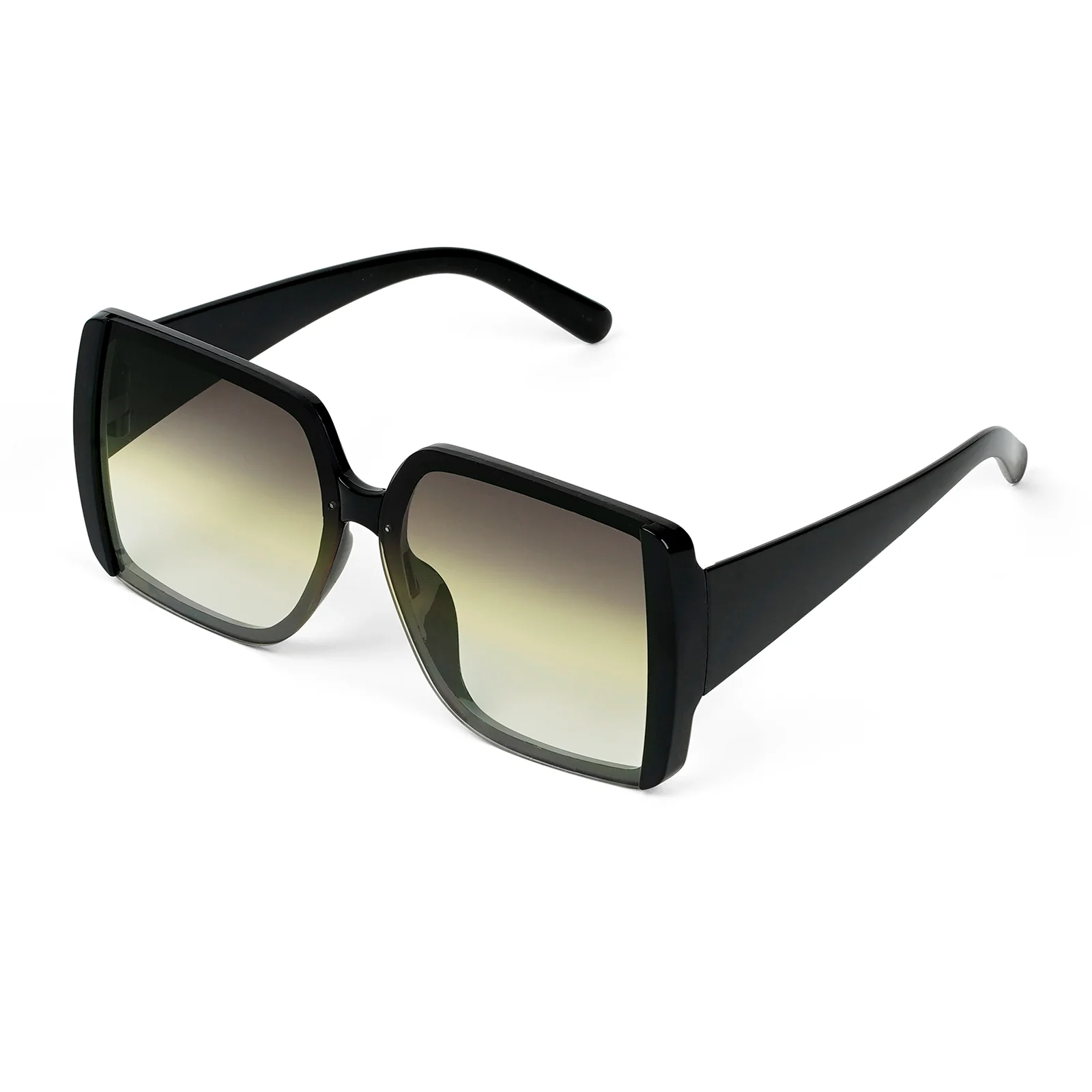 Rave Black & Yellow Oversized Sunglasses - Image 4