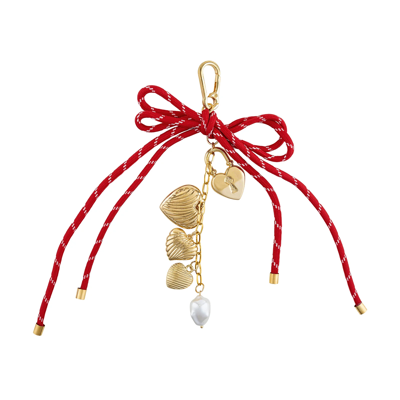 Red-Lock Ribbon Bag Charm - Image 3