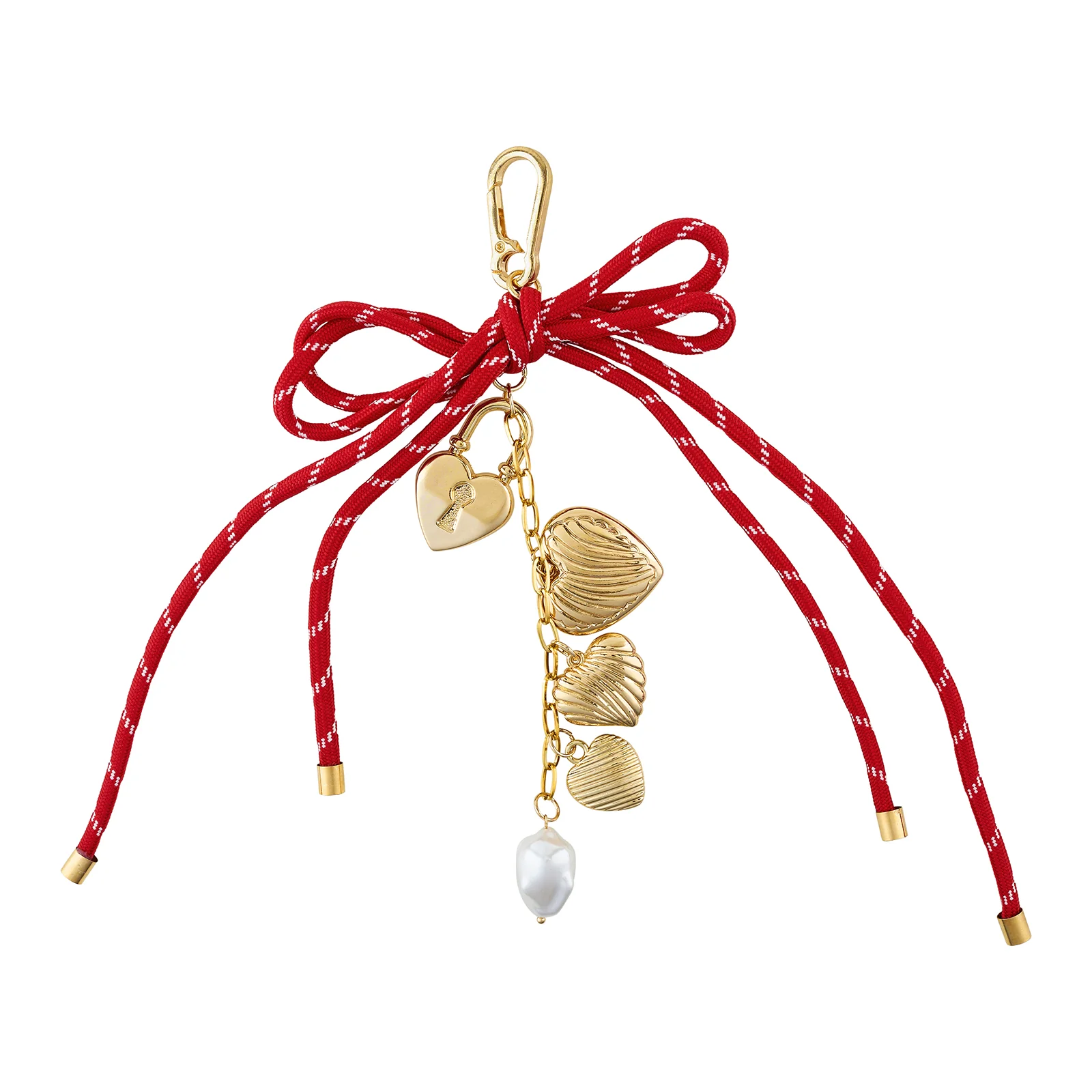 Red-Lock Ribbon Bag Charm - Image 4