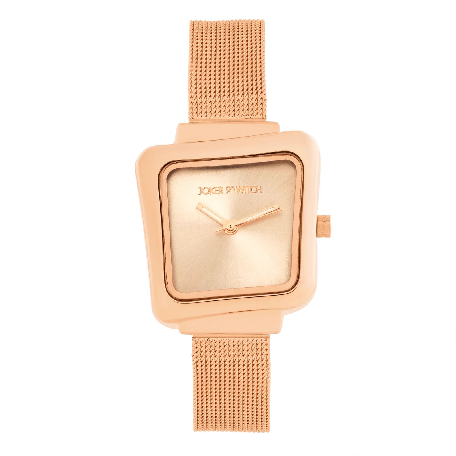 Regalia Rose Gold Small Hexagon Dial Mesh Strap Women's Watch - Image 3