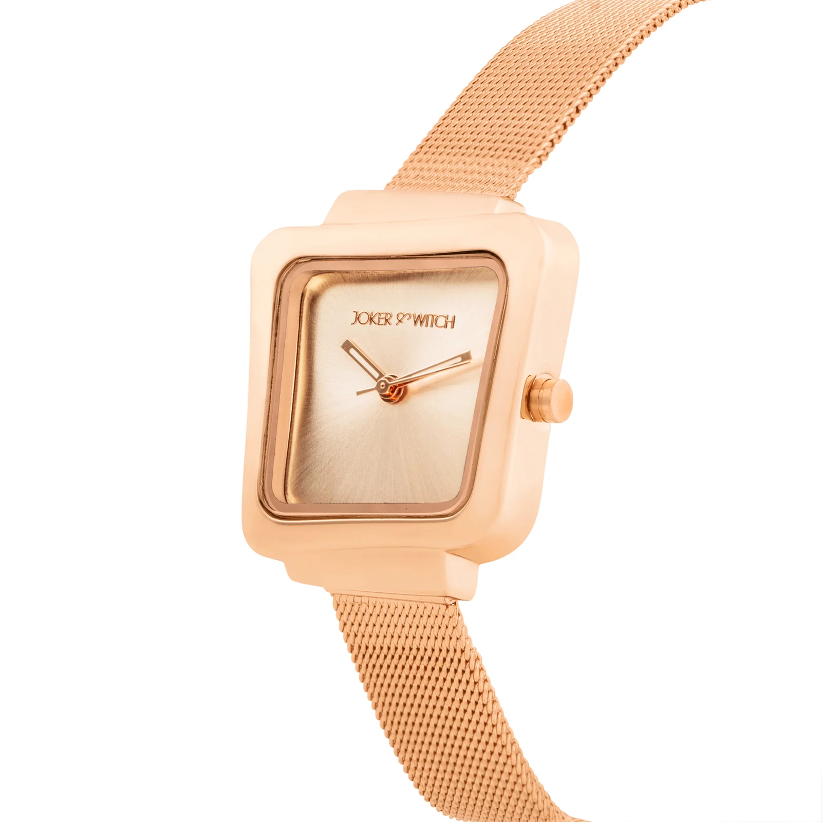 Regalia Rose Gold Small Hexagon Dial Mesh Strap Women's Watch - Image 4