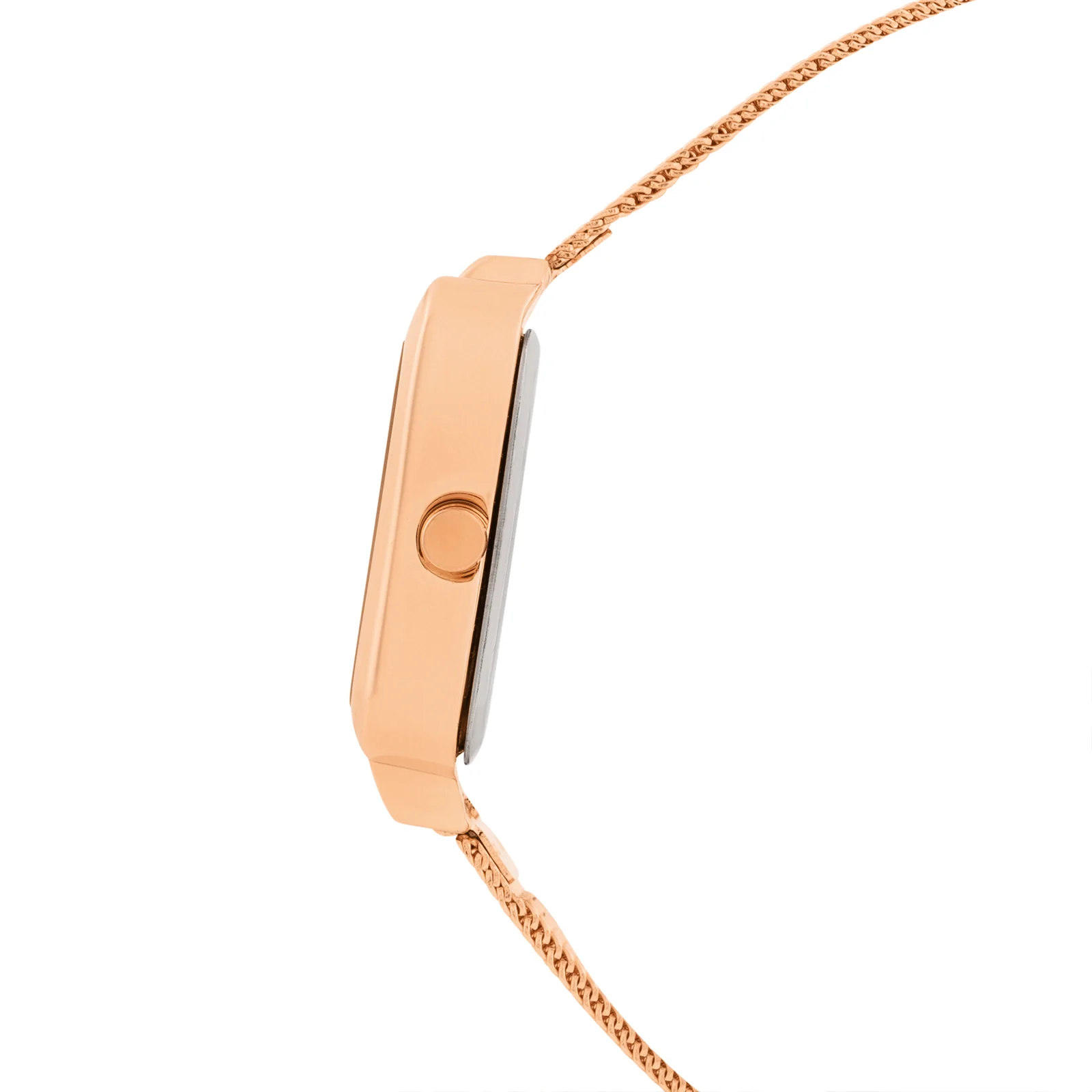 Regalia Rose Gold Small Hexagon Dial Mesh Strap Women's Watch - Image 5
