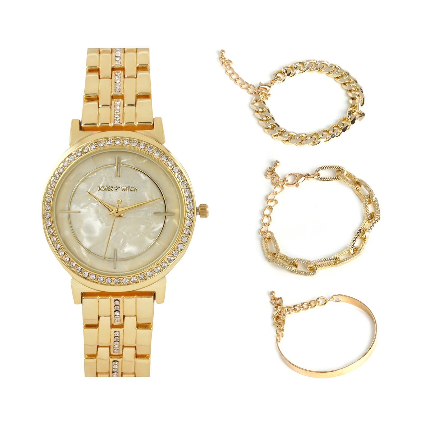 Renee Gold Watch Bracelet Stack - Image 2