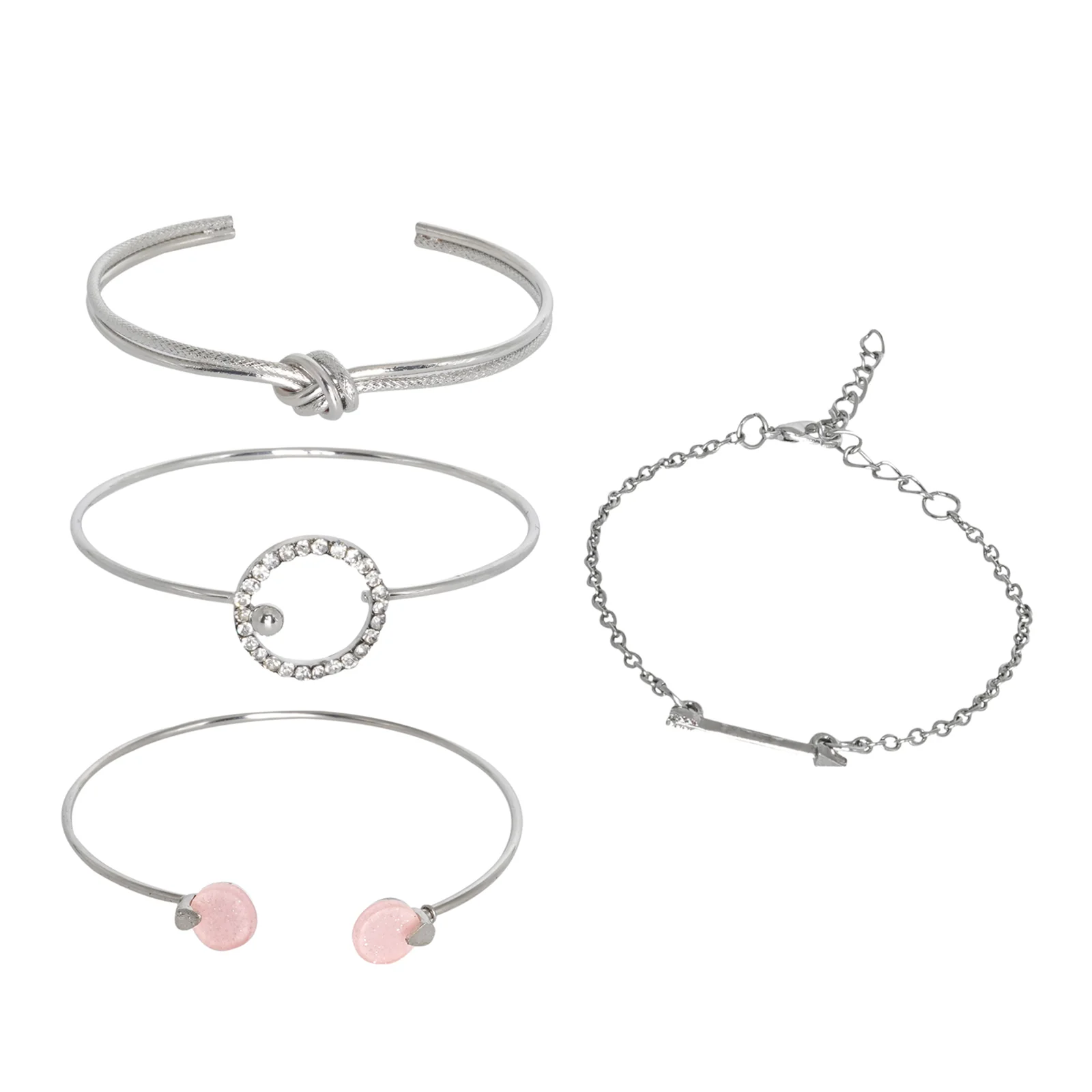 Rexos Silver Watch Bracelet Stack - Image 4