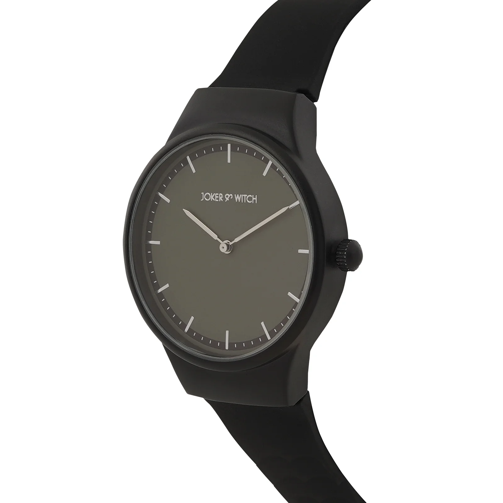 Riviera Black Large Dial Silicone Strap Unisex Watch - Image 5