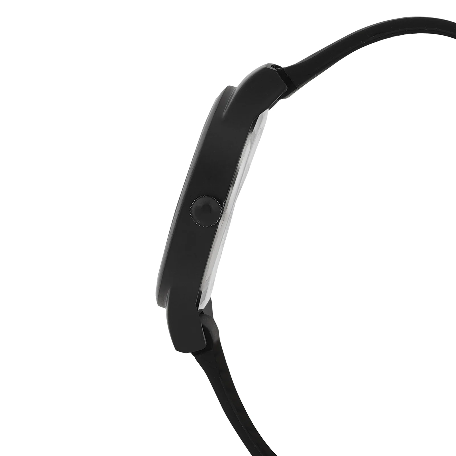 Riviera Black Large Dial Silicone Strap Unisex Watch - Image 6
