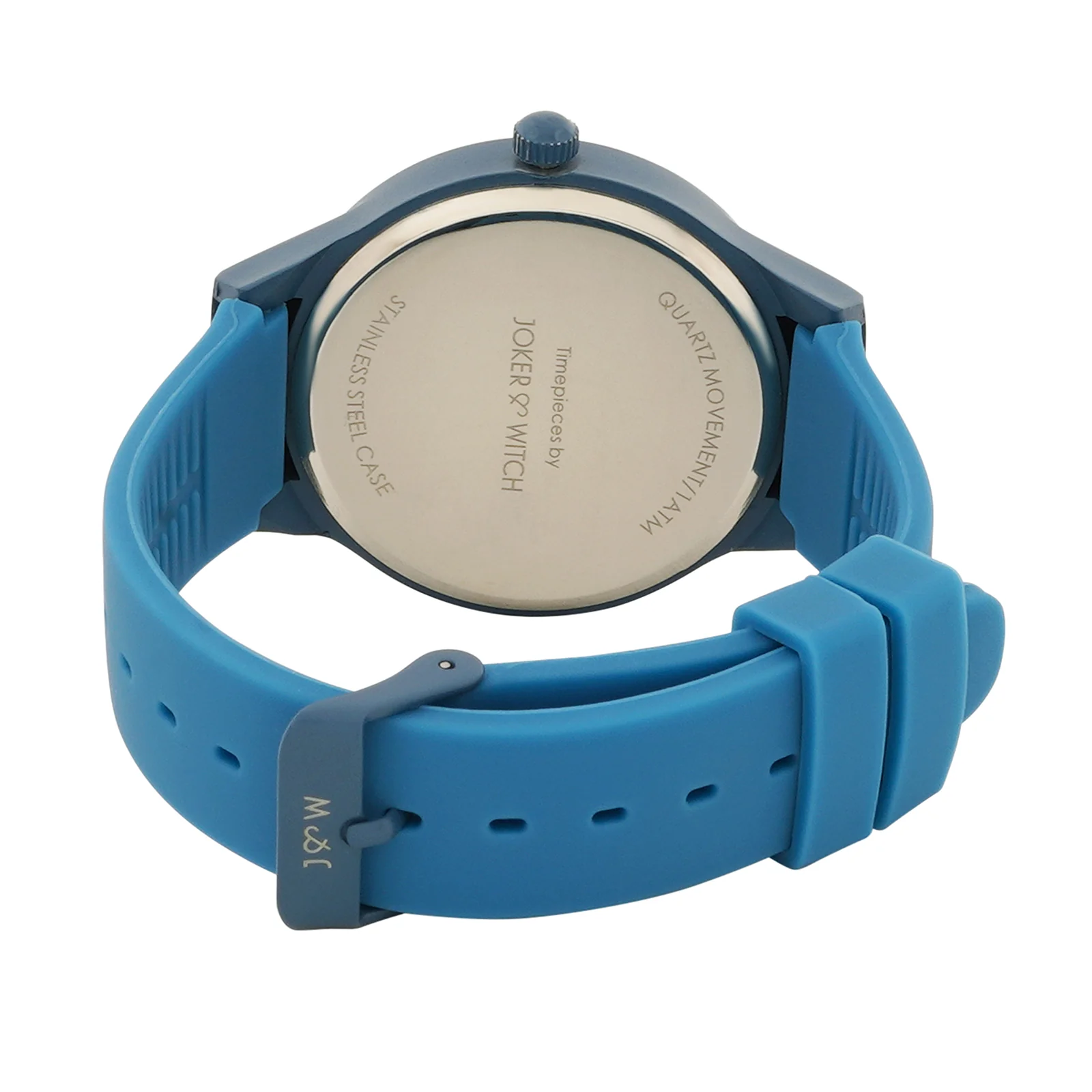 Riviera Blue Large Dial Silicone Strap Unisex Watch - Image 7