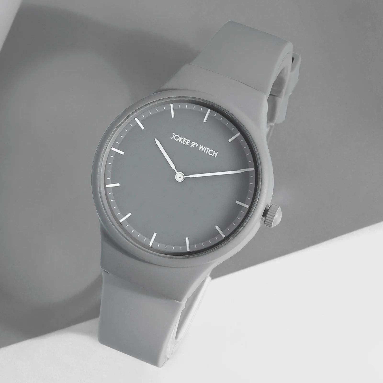 Riviera Grey Large Dial Silicone Strap Unisex Watch - Image 4